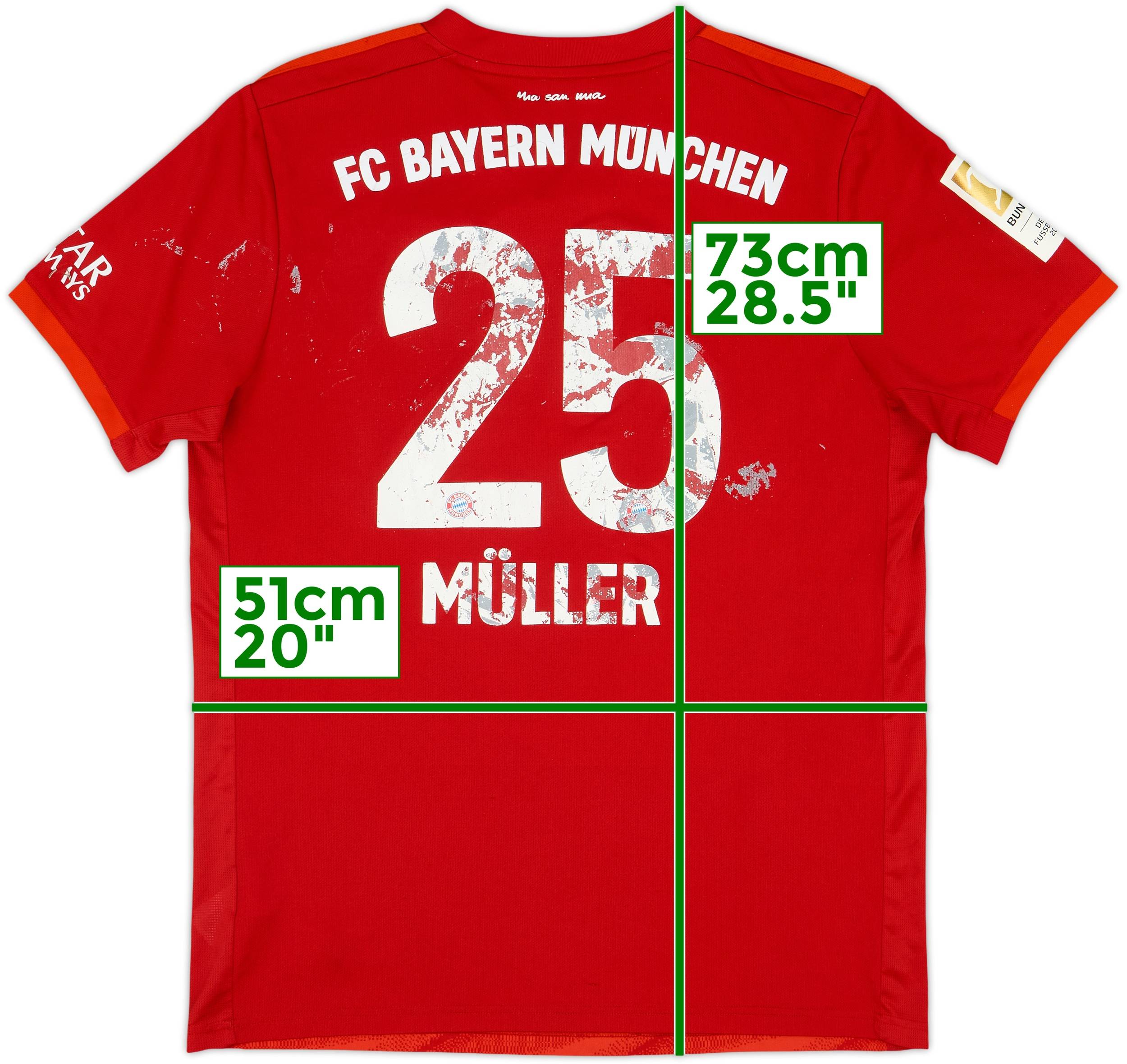 2019-20 Bayern Munich Home Shirt Muller #25 - 4/10 - (L)