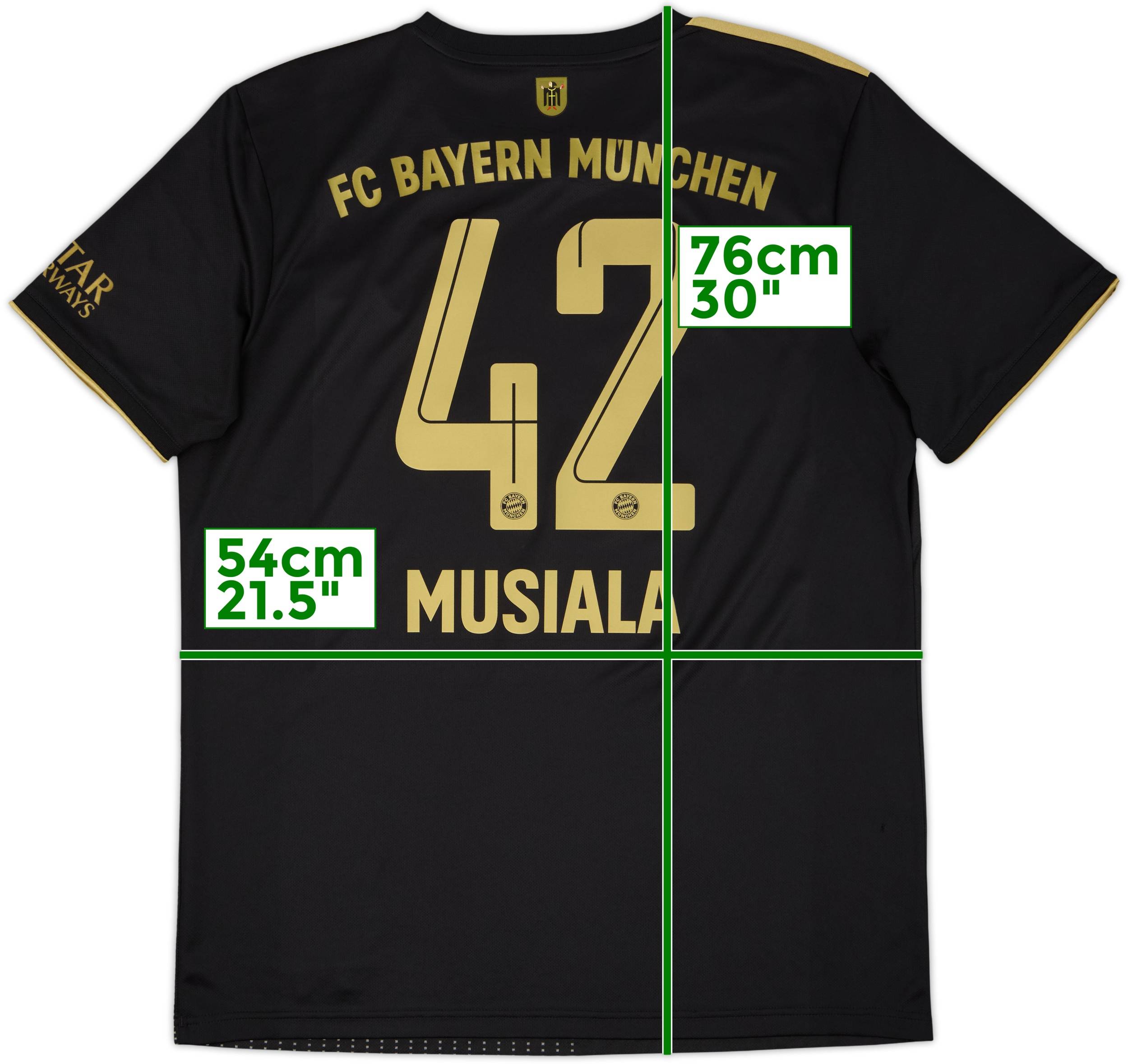 FC Bayern München MUSIALA 42 シャツ 2021-22 Bayern Munich Away Shirt Musiala #42 - 8/10 - (L)