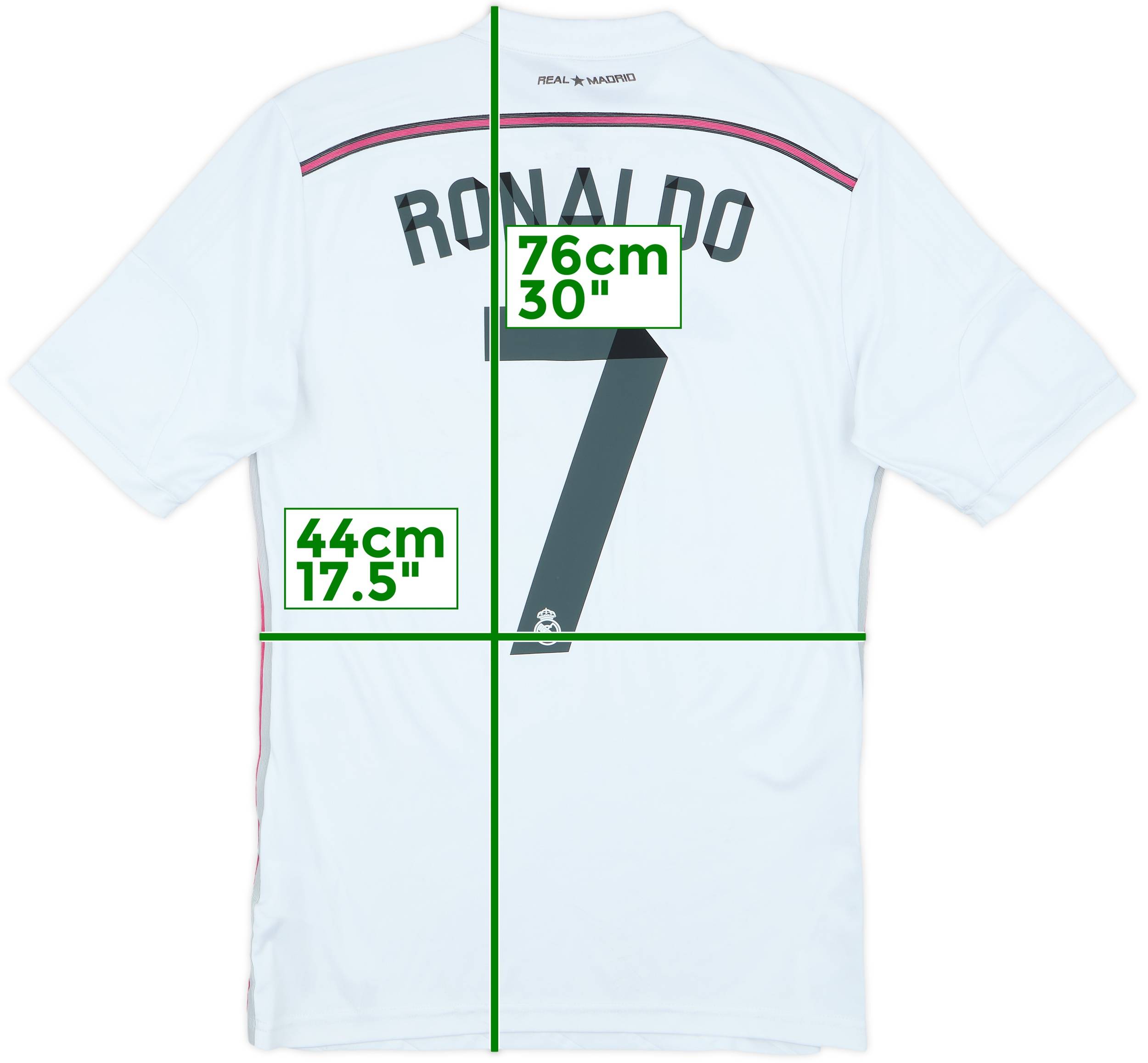 2014-15 Real Madrid Home Shirt Ronaldo #7 - 6/10 - (S)