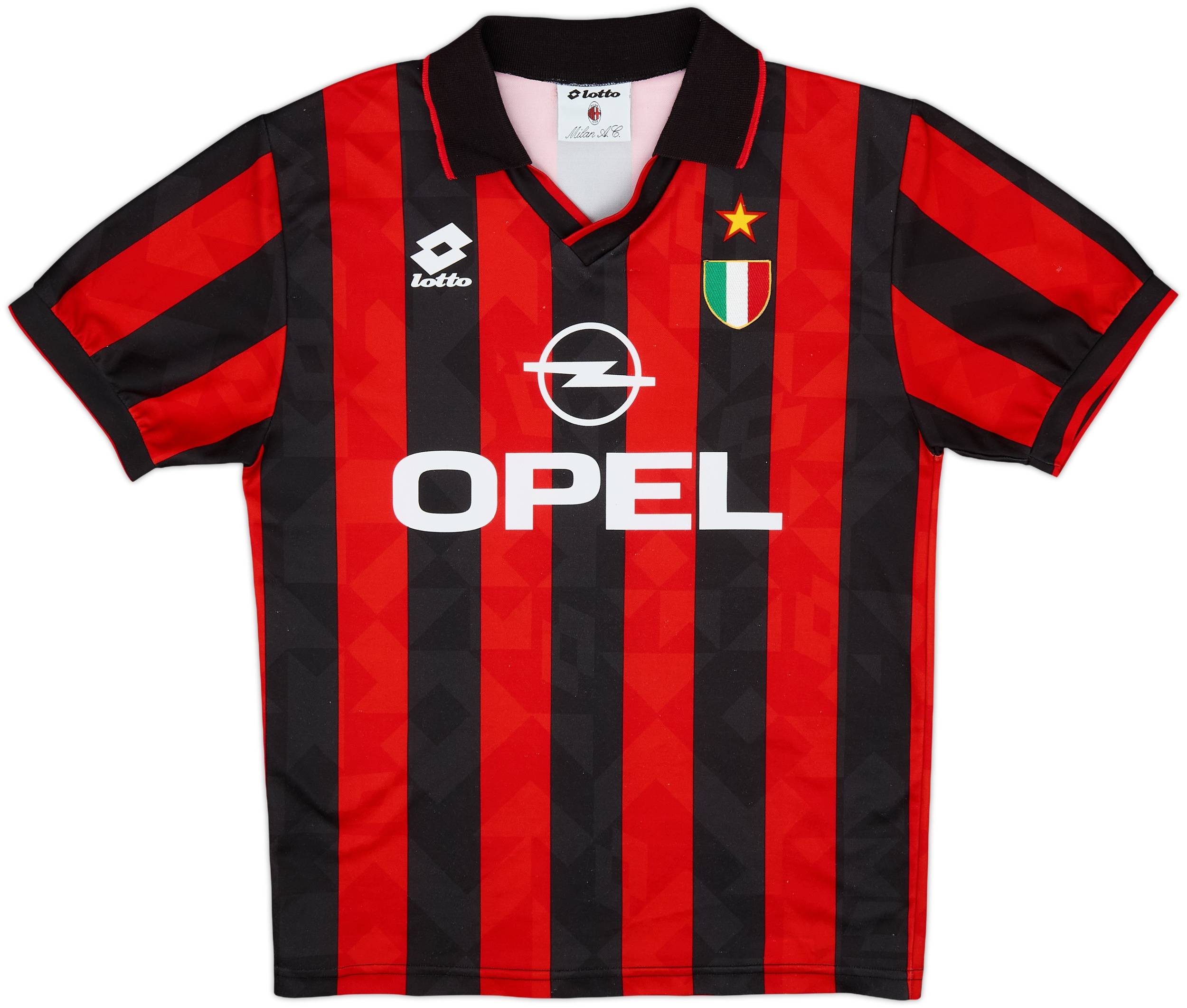 1994-95 AC Milan Home Shirt - 8/10 - (M)