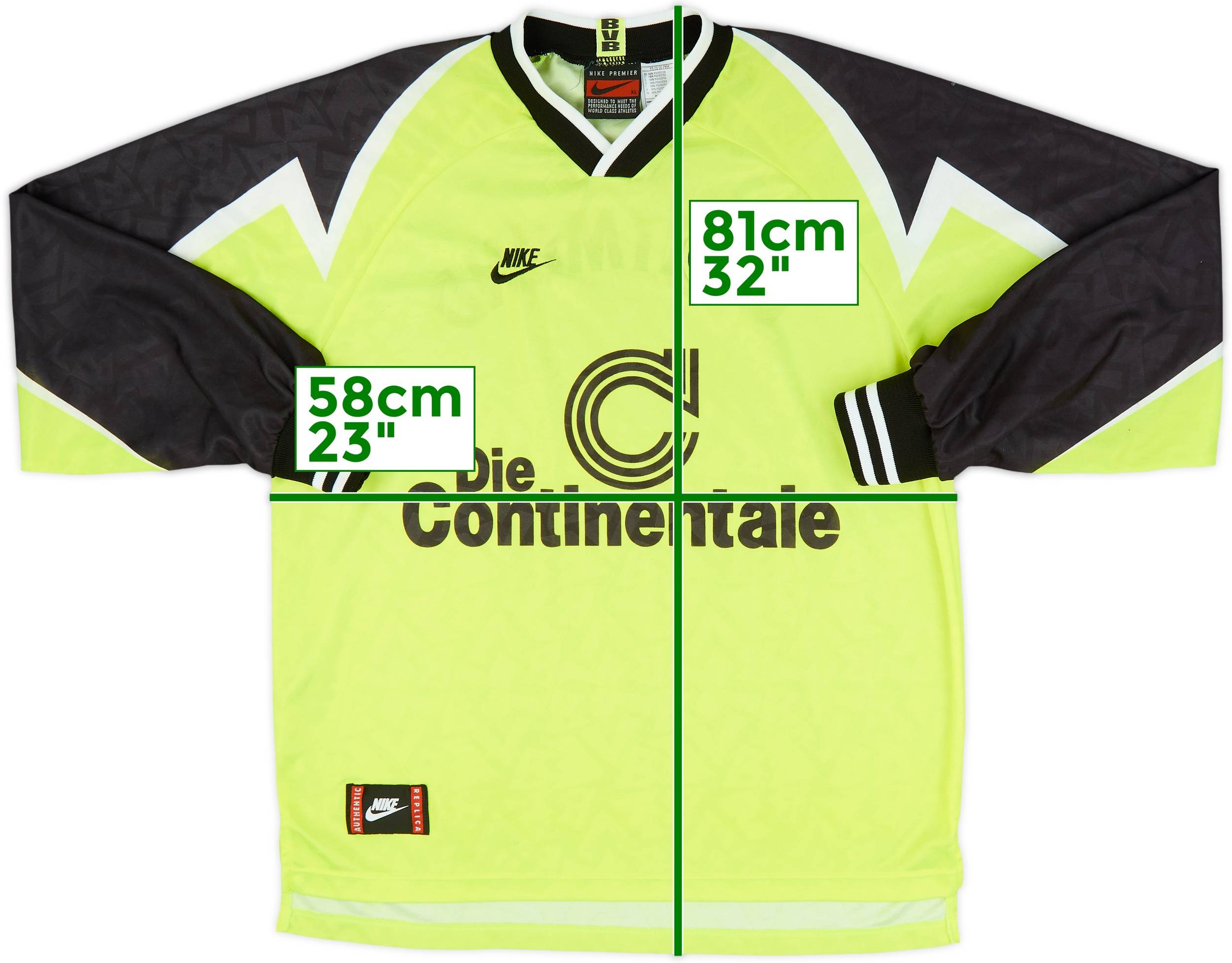 激レア！　Nike Borussia Dortmund  95 #4 Borussia Dortmund 95/96 • Away Shirt *Deutscher Meister Special