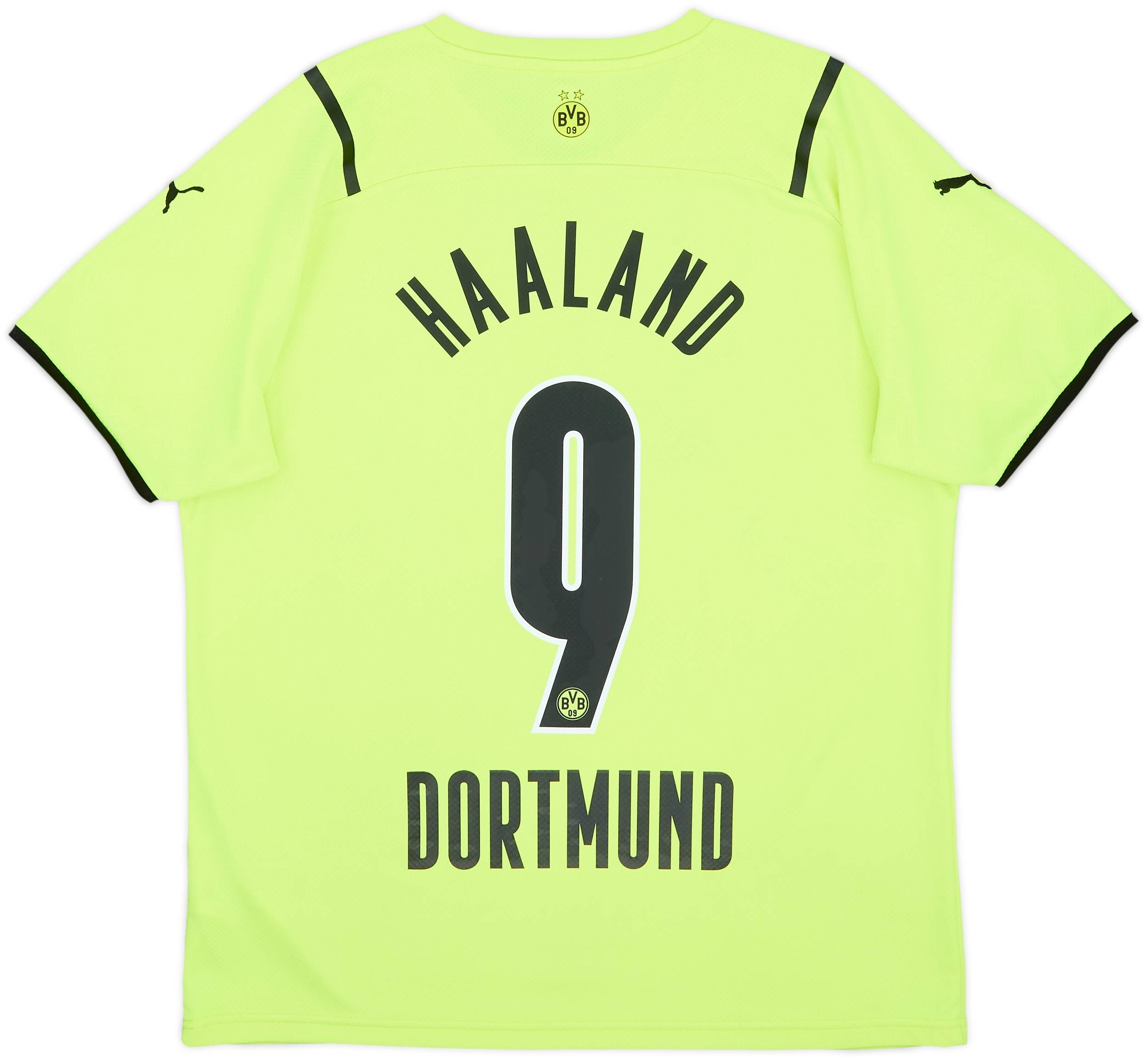 2021-22 Borussia Dortmund European Home Shirt Haaland #9 - 8/10 - (L)