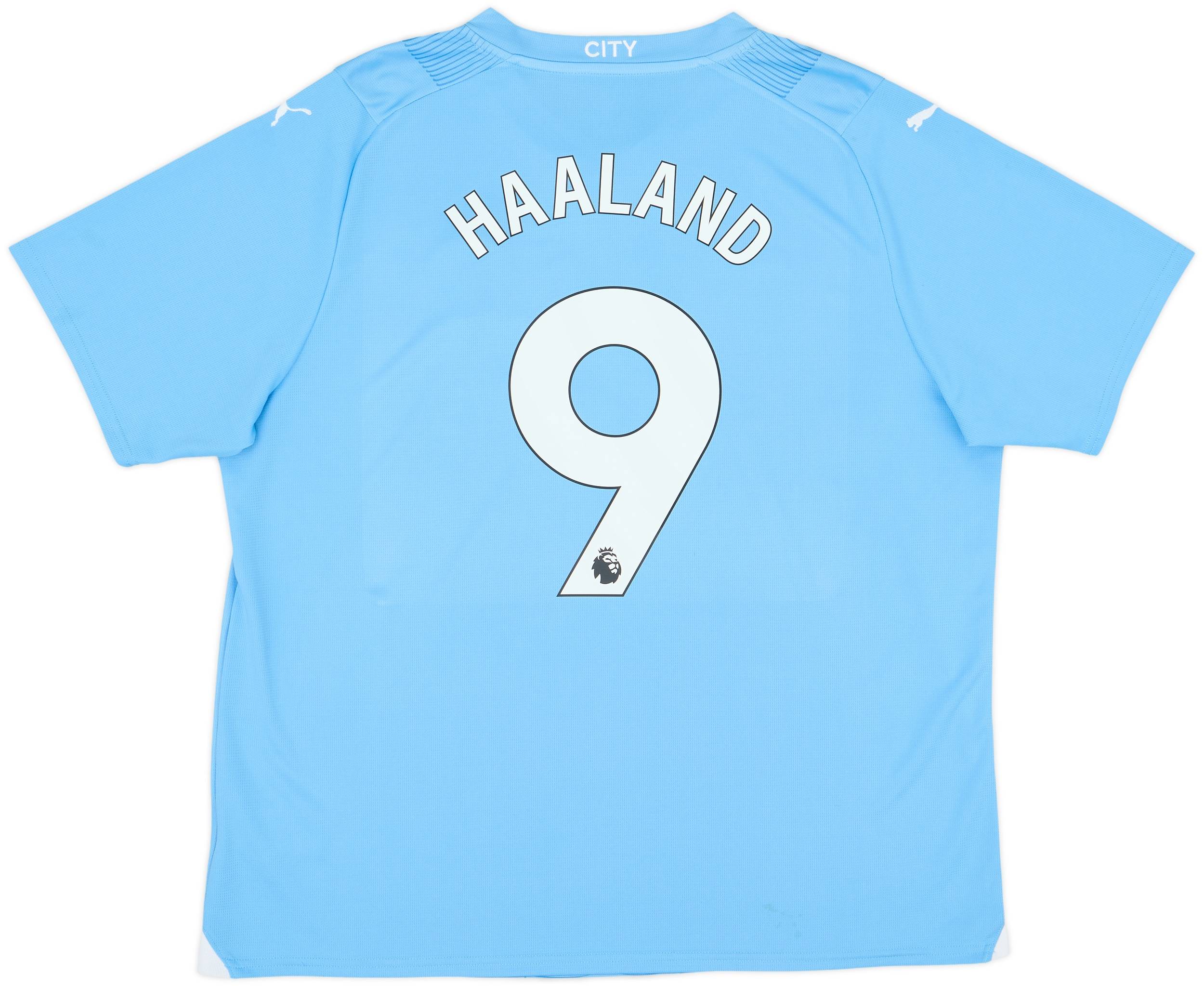 2023-24 Manchester City Home Shirt Haaland #9 - 7/10 - (XXL)