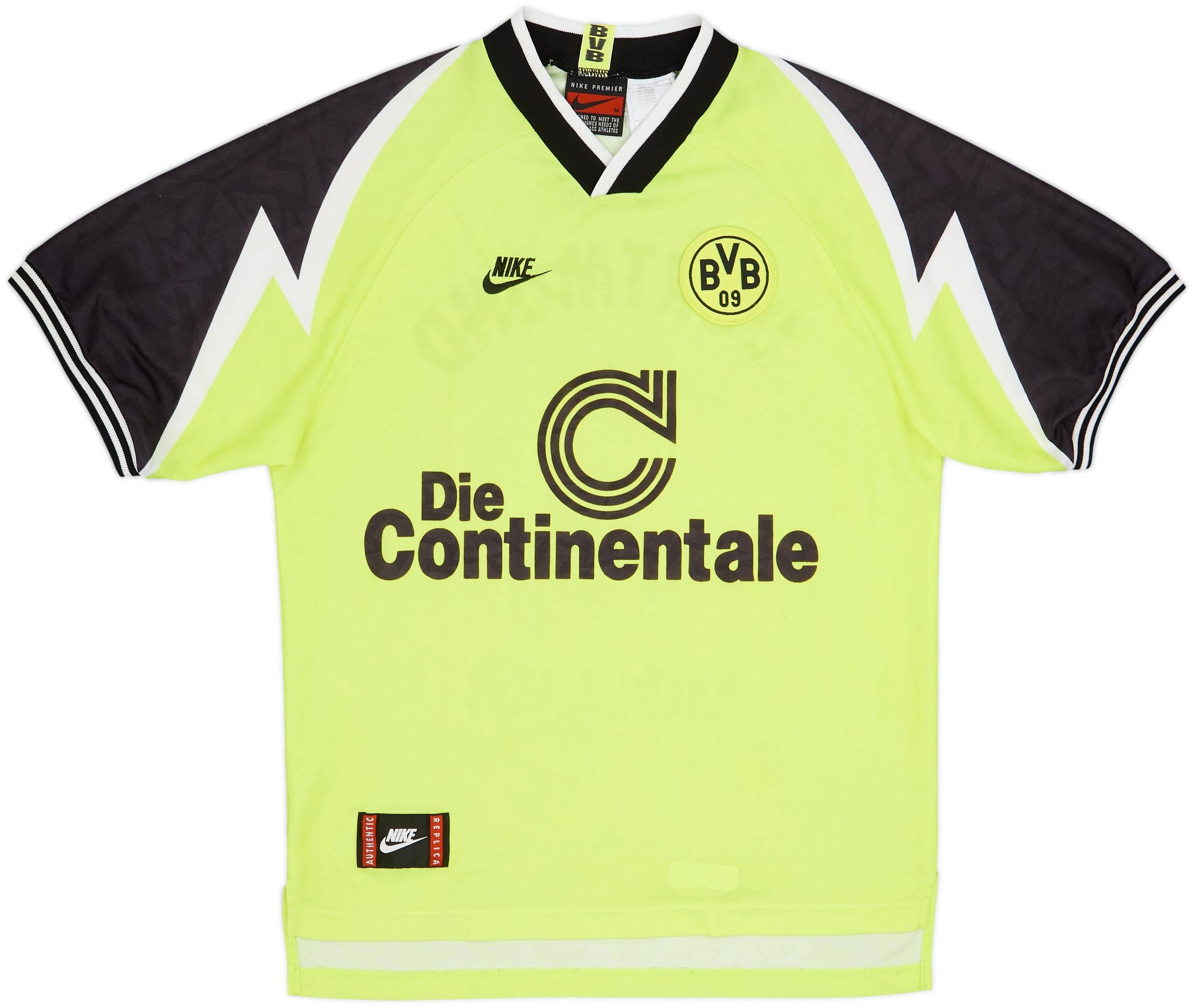 1995-96 Borussia Dortmund Home Shirt Moller #10 - 8/10 - (M)