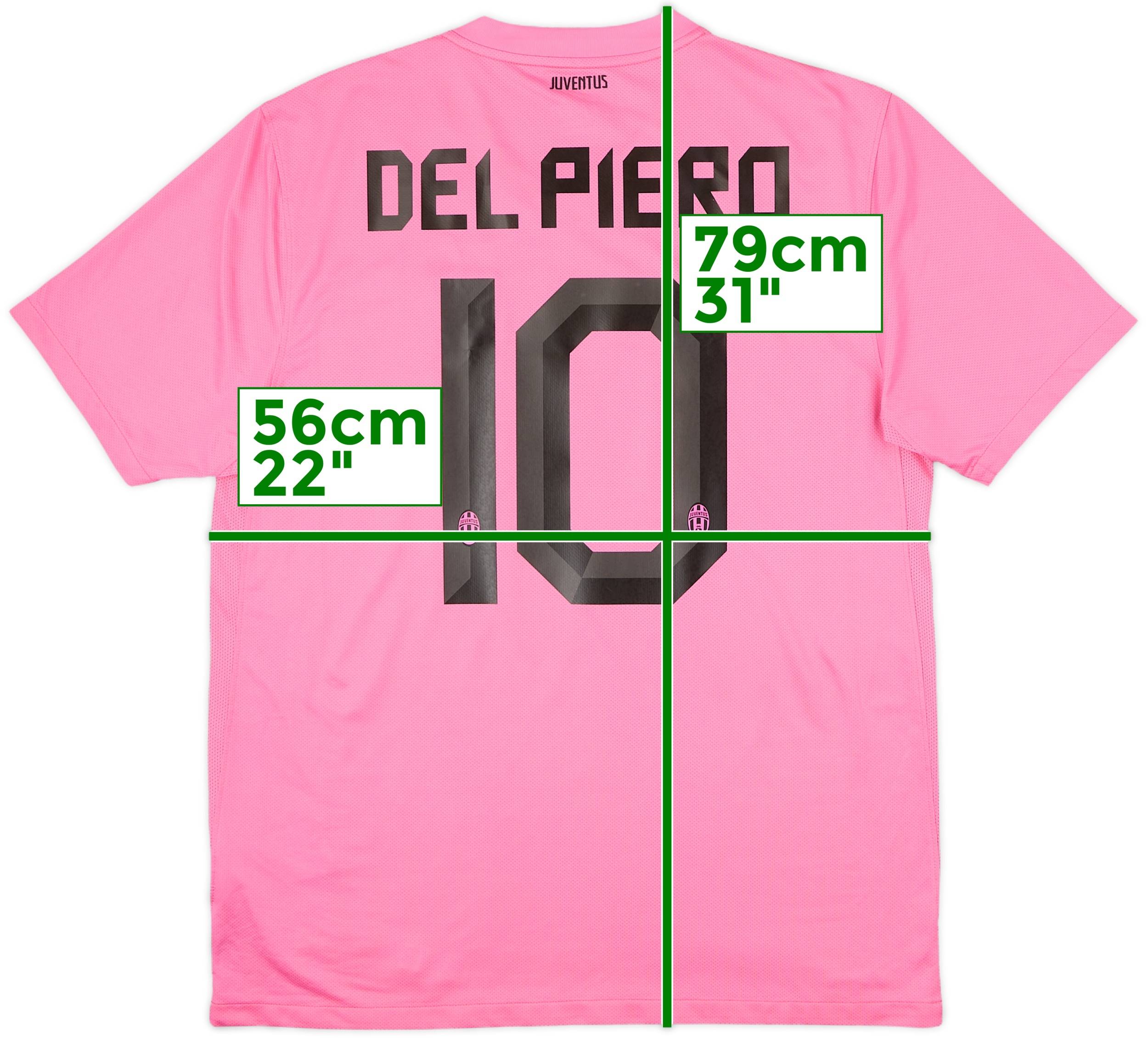 2011-13 Juventus Away Shirt Del Piero #10 - 7/10 - (L)