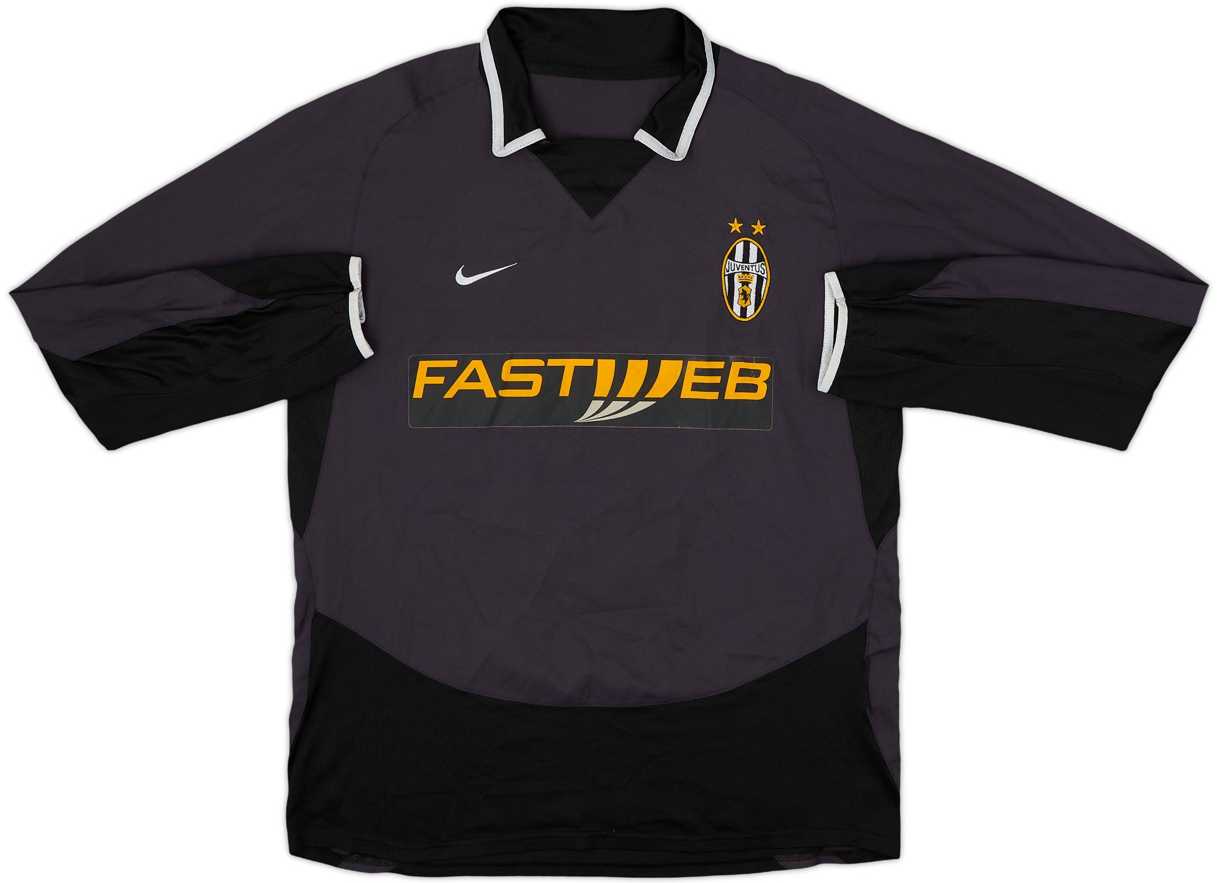 2003-04 Juventus Player Issue Third L/S Shirt Nedved #11 - 7/10 - (M)