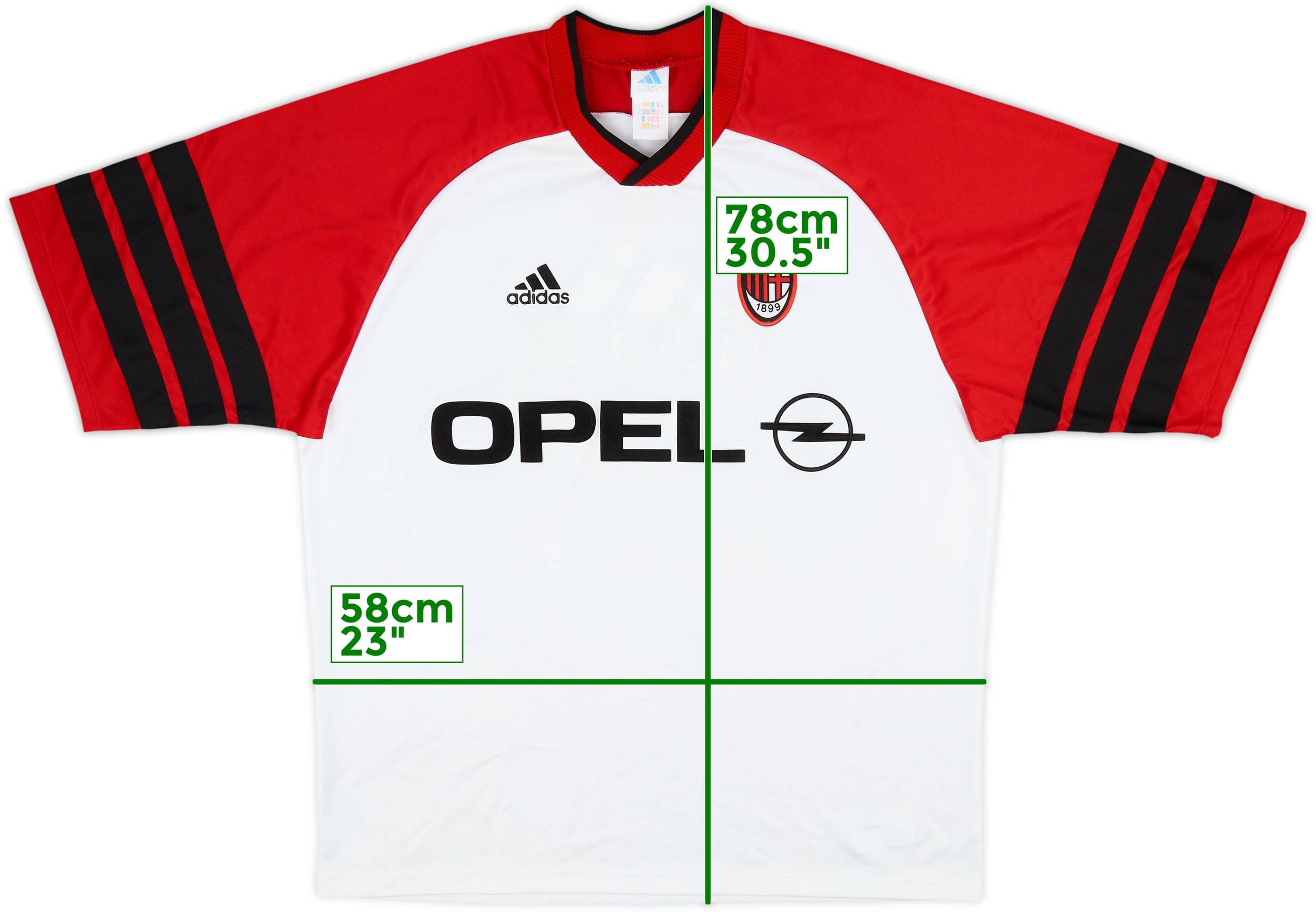 1998-00 AC Milan adidas Training Shirt - 8/10 - (XL)
