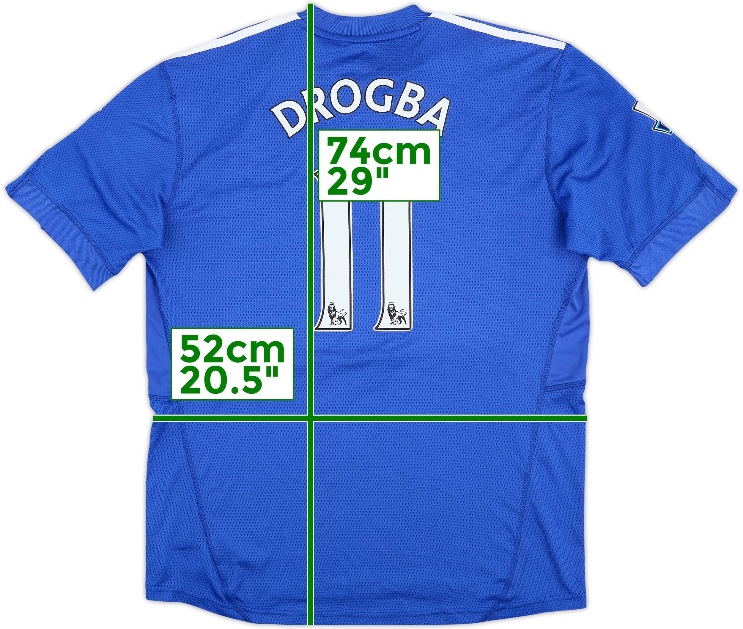 2009-10 Chelsea Home Shirt Drogba #11 - 8/10 - (L)