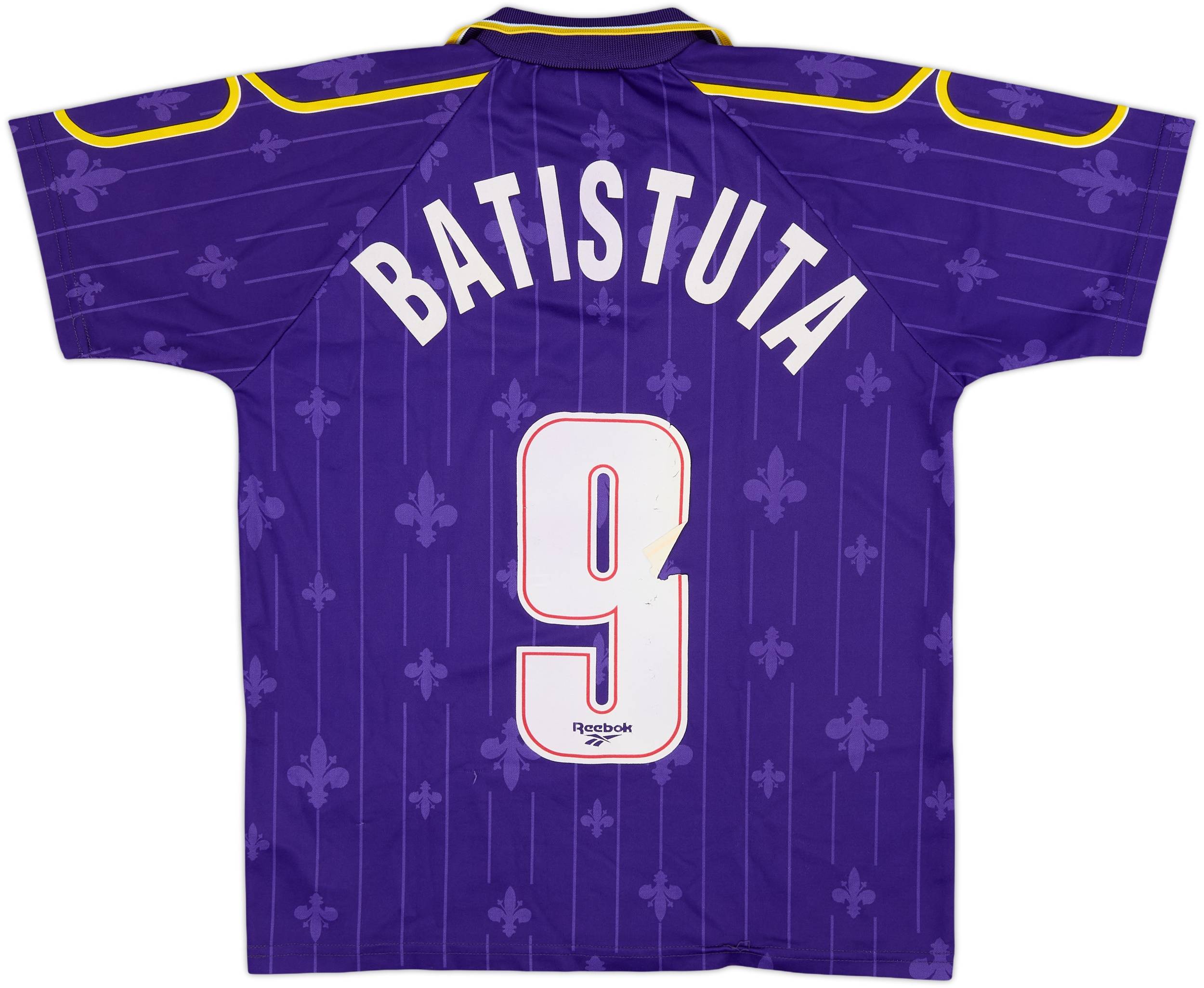 1997-98 Fiorentina Basic Home Shirt Batistuta #9 - 5/10 - (L.Boys)