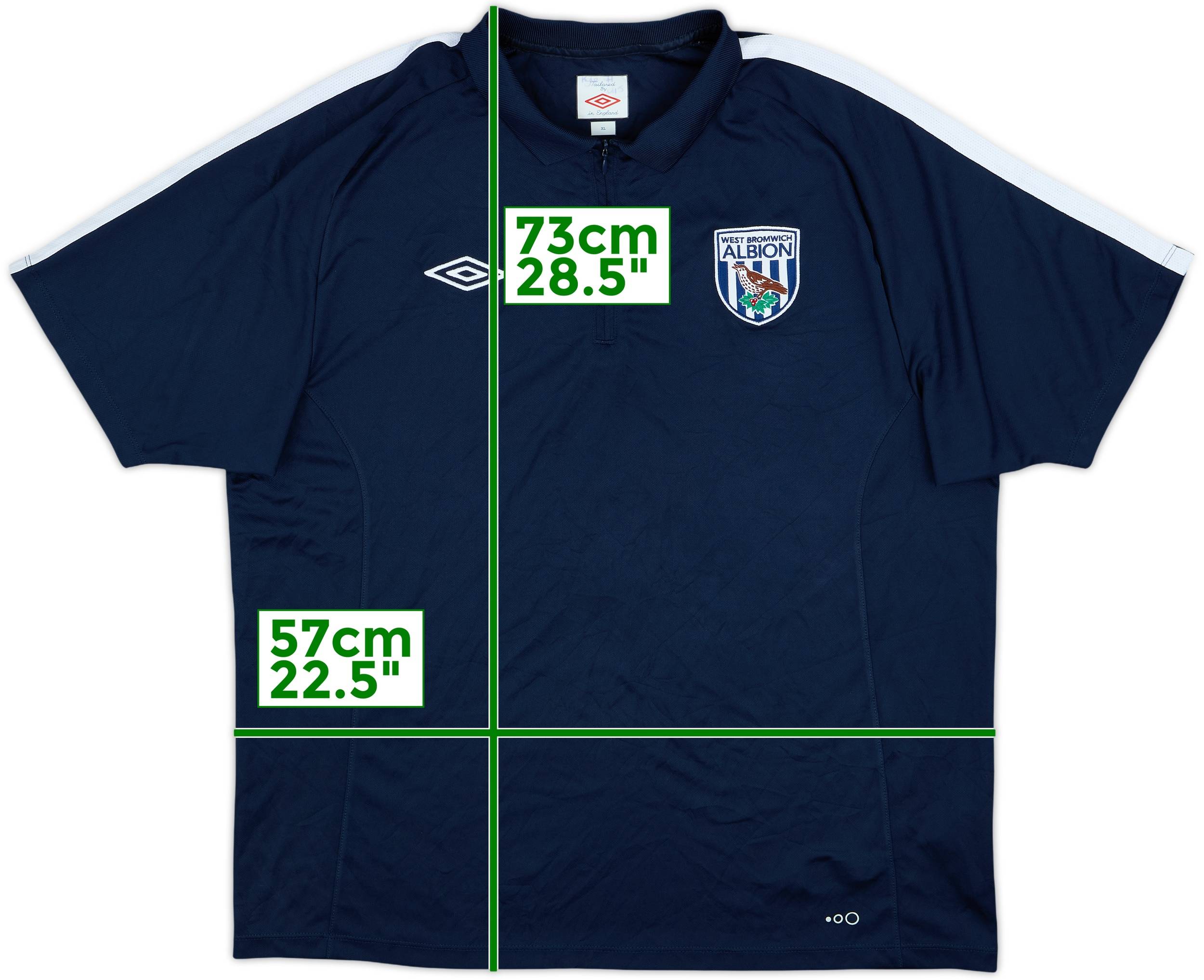 2008-09 West Brom Umbro 1/4 Zip Training Shirt - 9/10 - (XL)