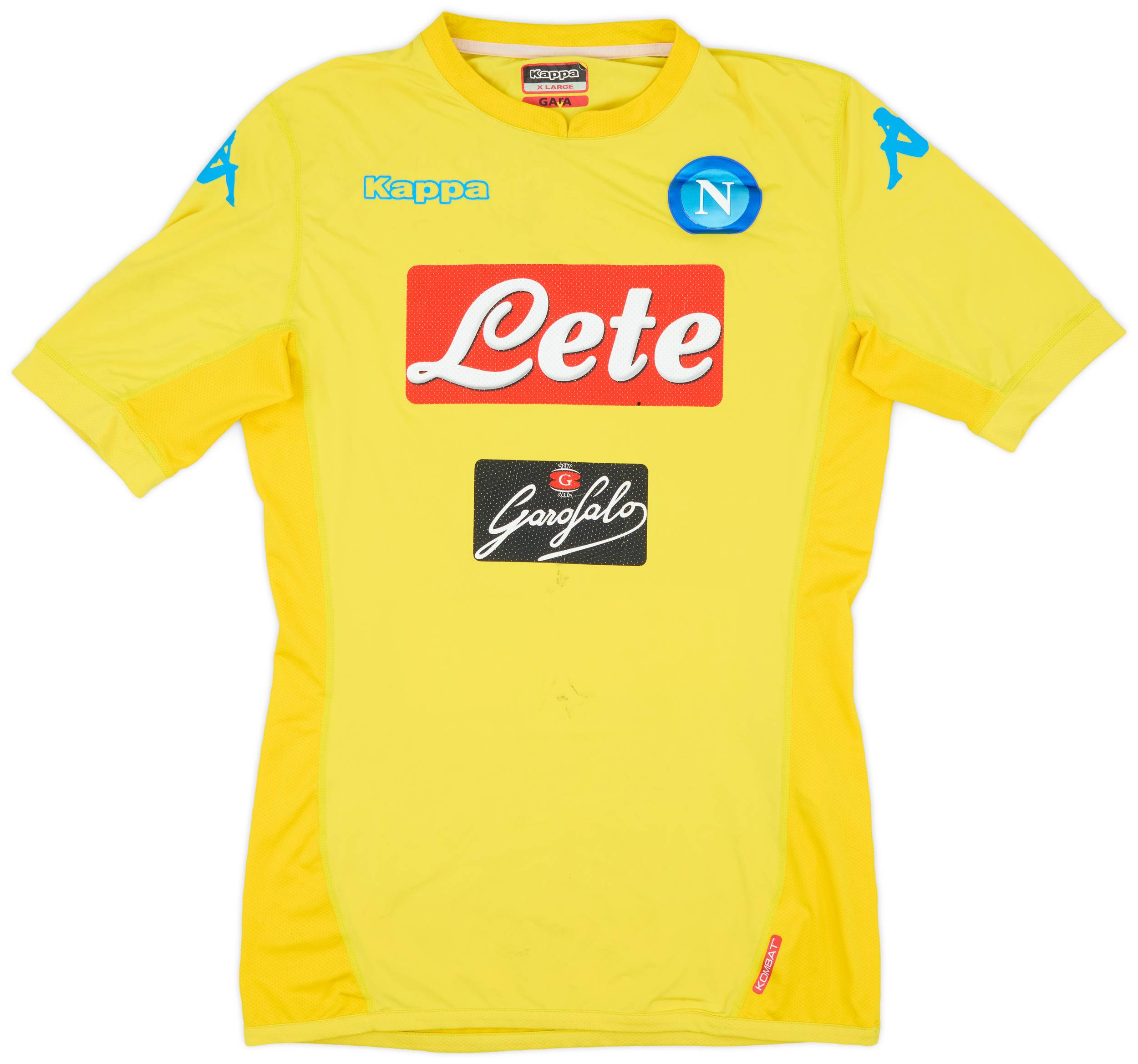 2017-18 Napoli Authentic Away Shirt - 5/10 - (XL)