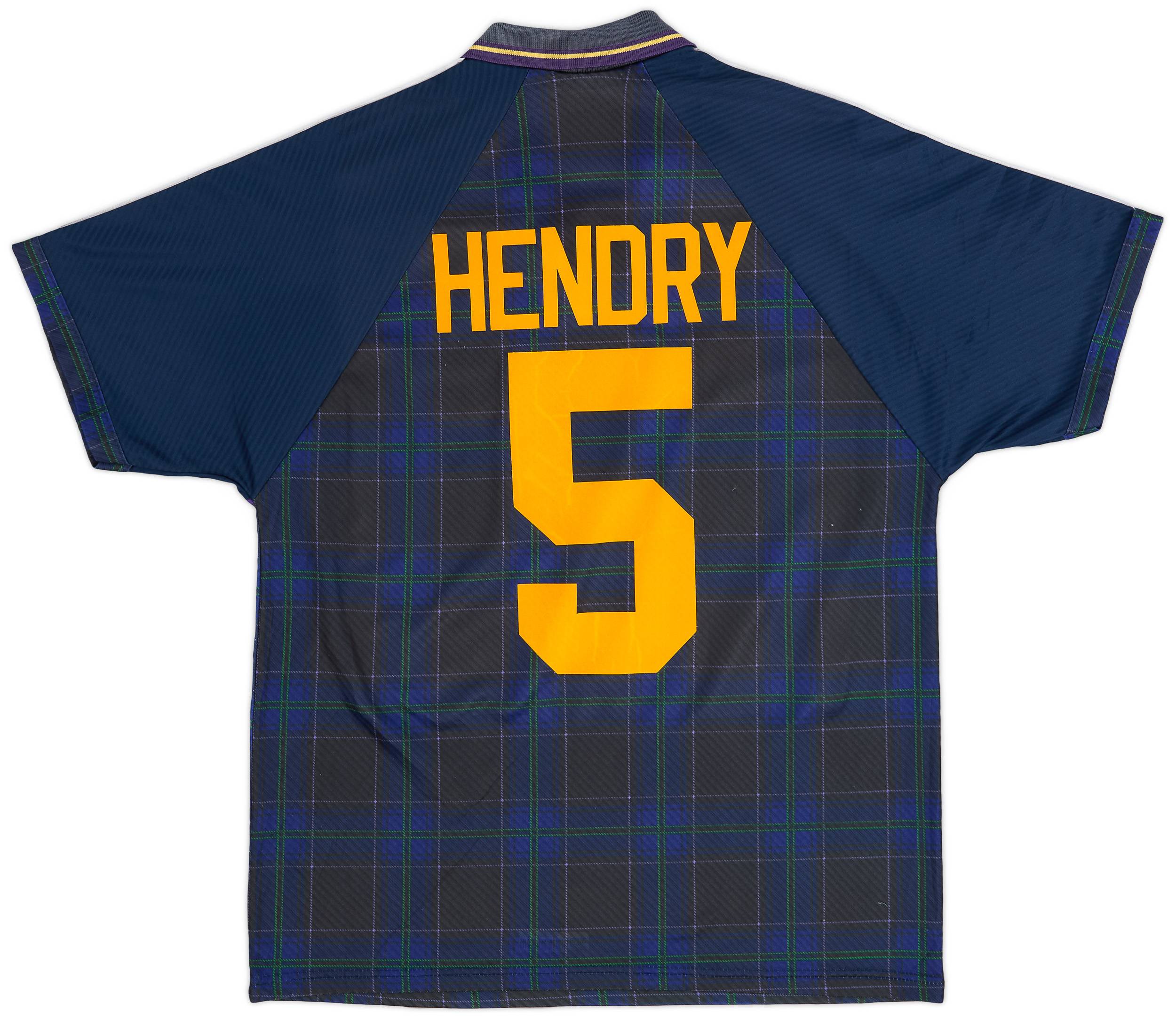 1994-96 Scotland Home Shirt Hendry #5 - 7/10 - (L)