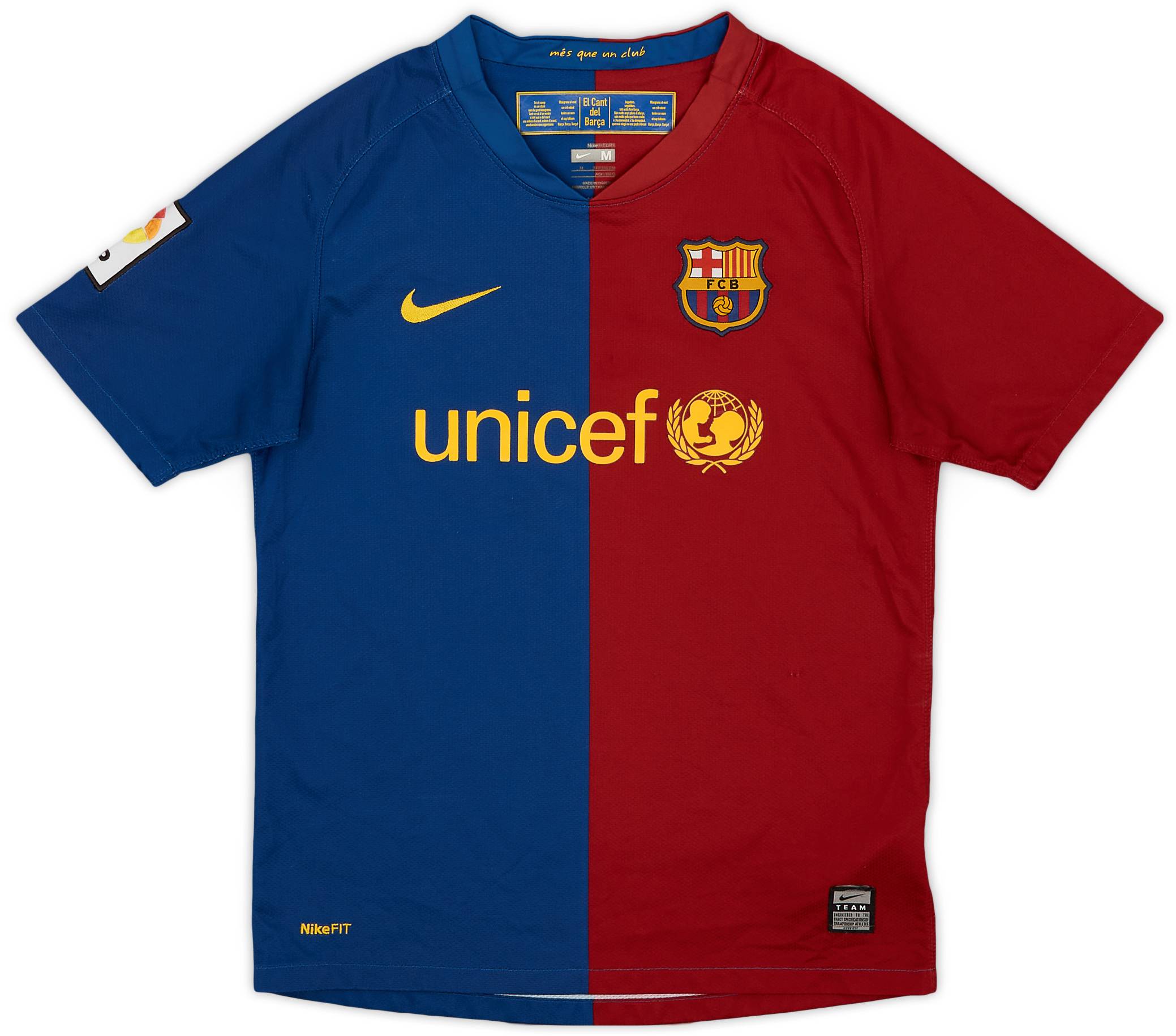 2008-09 Barcelona Home Shirt - 6/10 - (M.Boys)