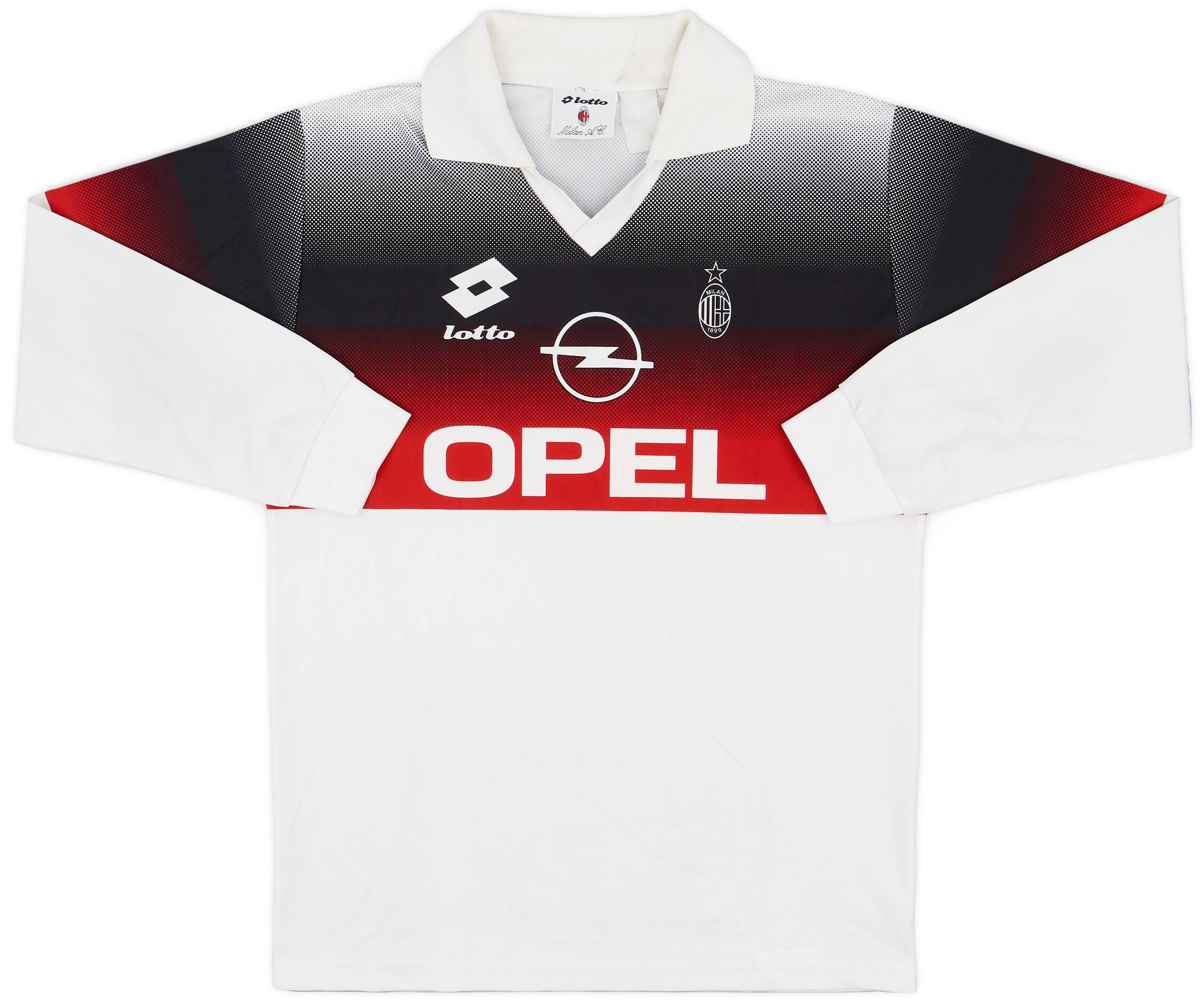 1995-96 AC Milan Lotto Training L/S Shirt - 8/10 - (L)