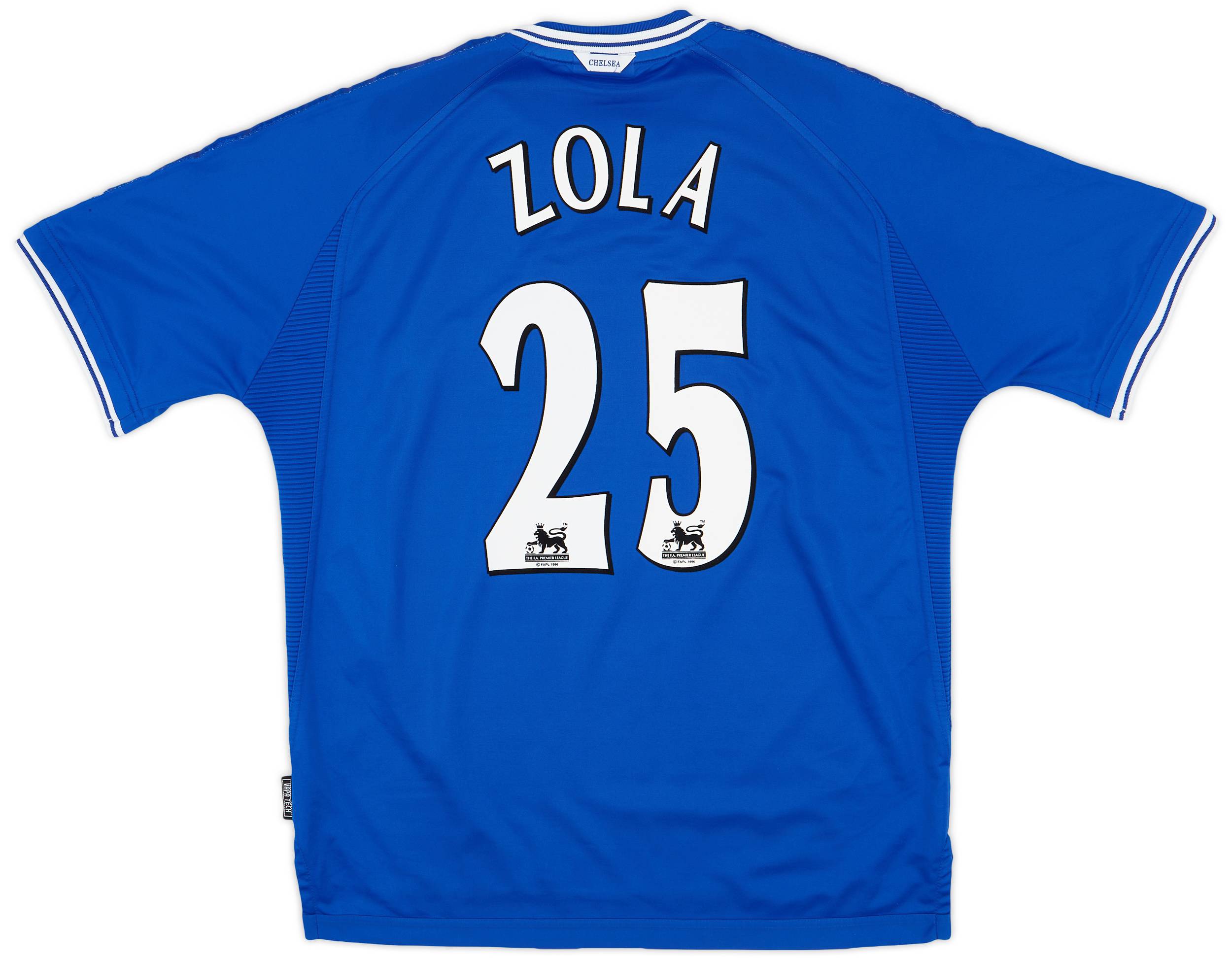 1999-01 Chelsea Home Shirt Zola #25 - 7/10 - (XL)