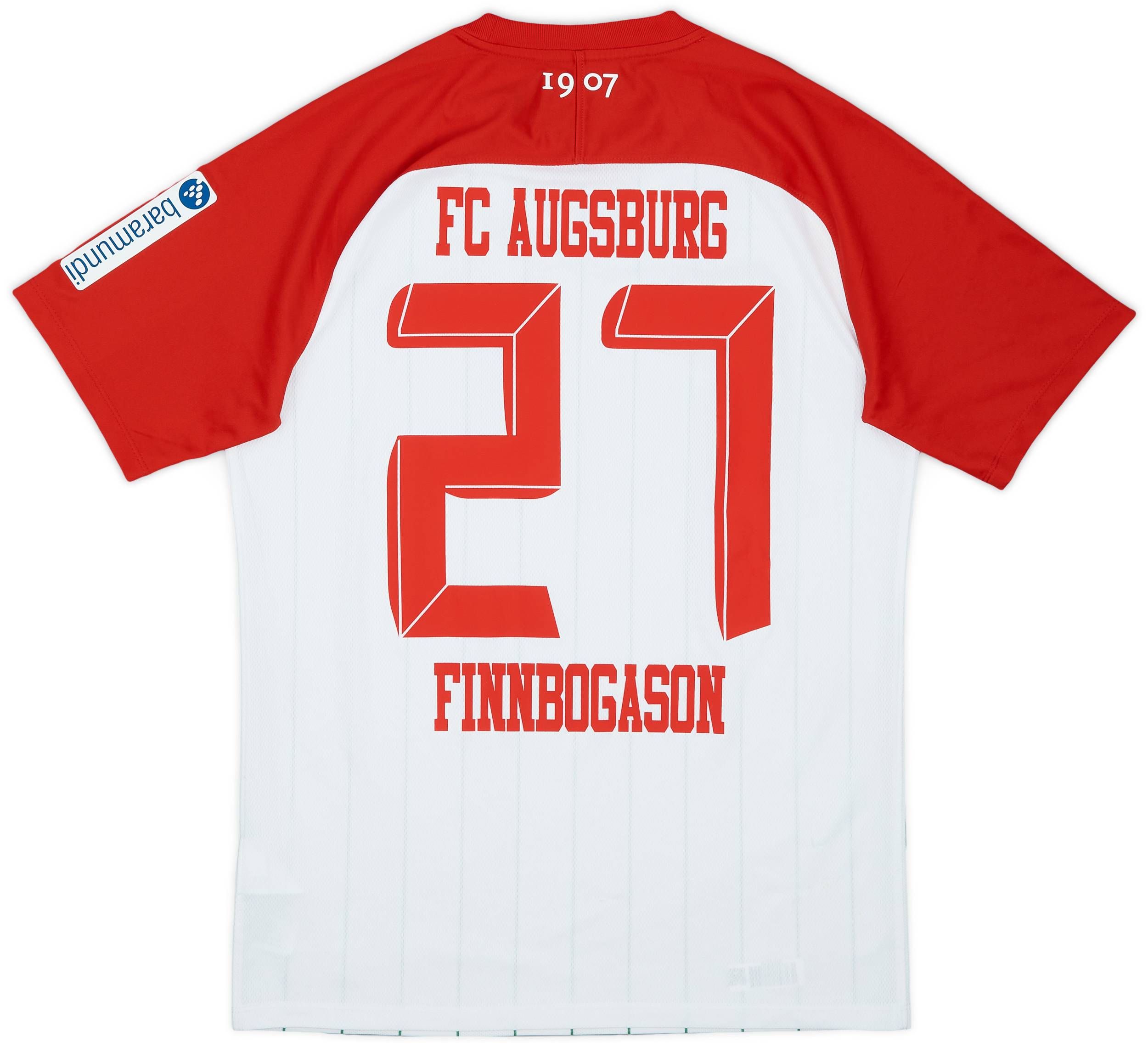 2017-18 Augsburg Home Shirt Finnbogason #27 - 6/10 - (M)