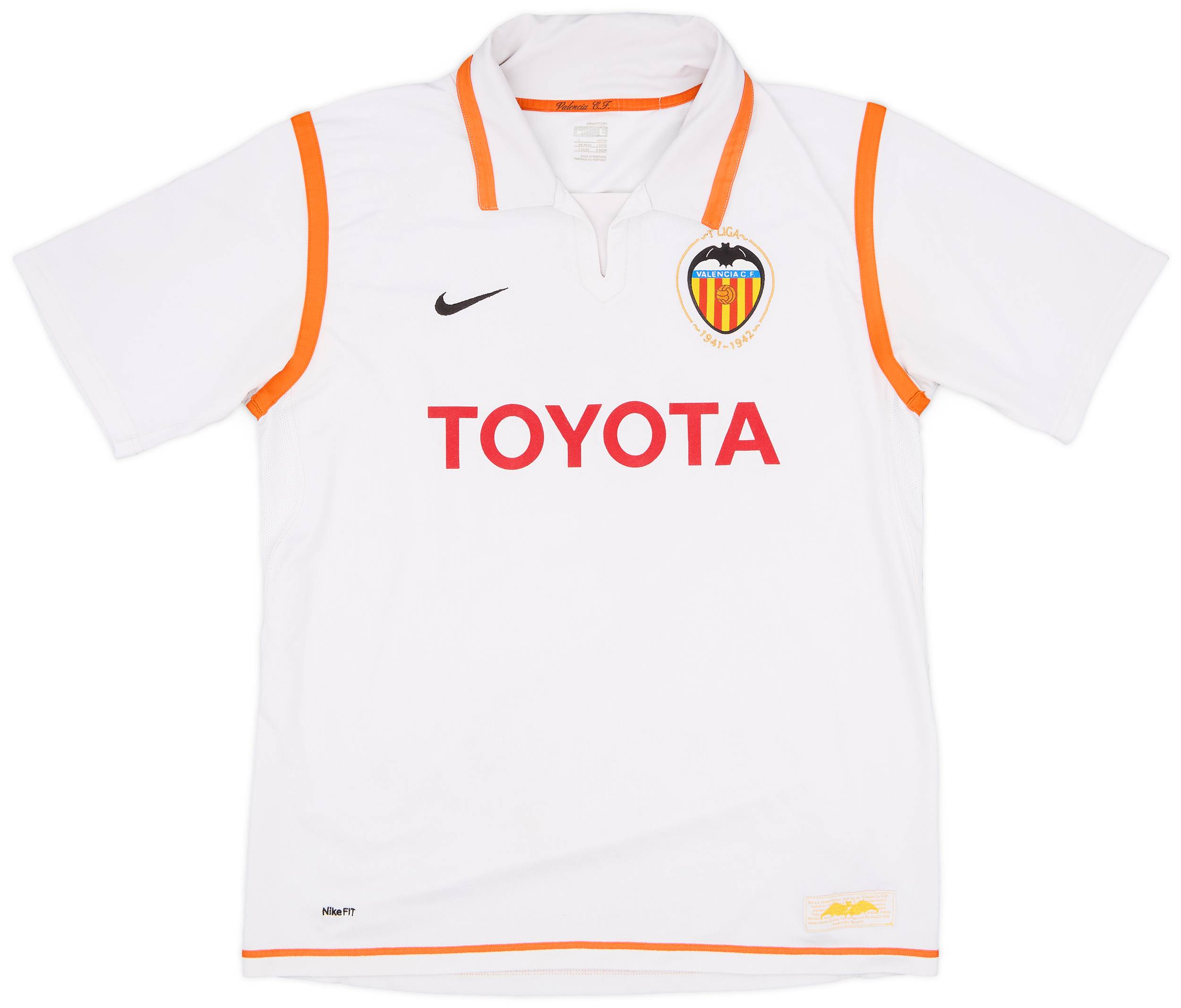 2007-08 Valencia Home Shirt #7 - 4/10 - (L)