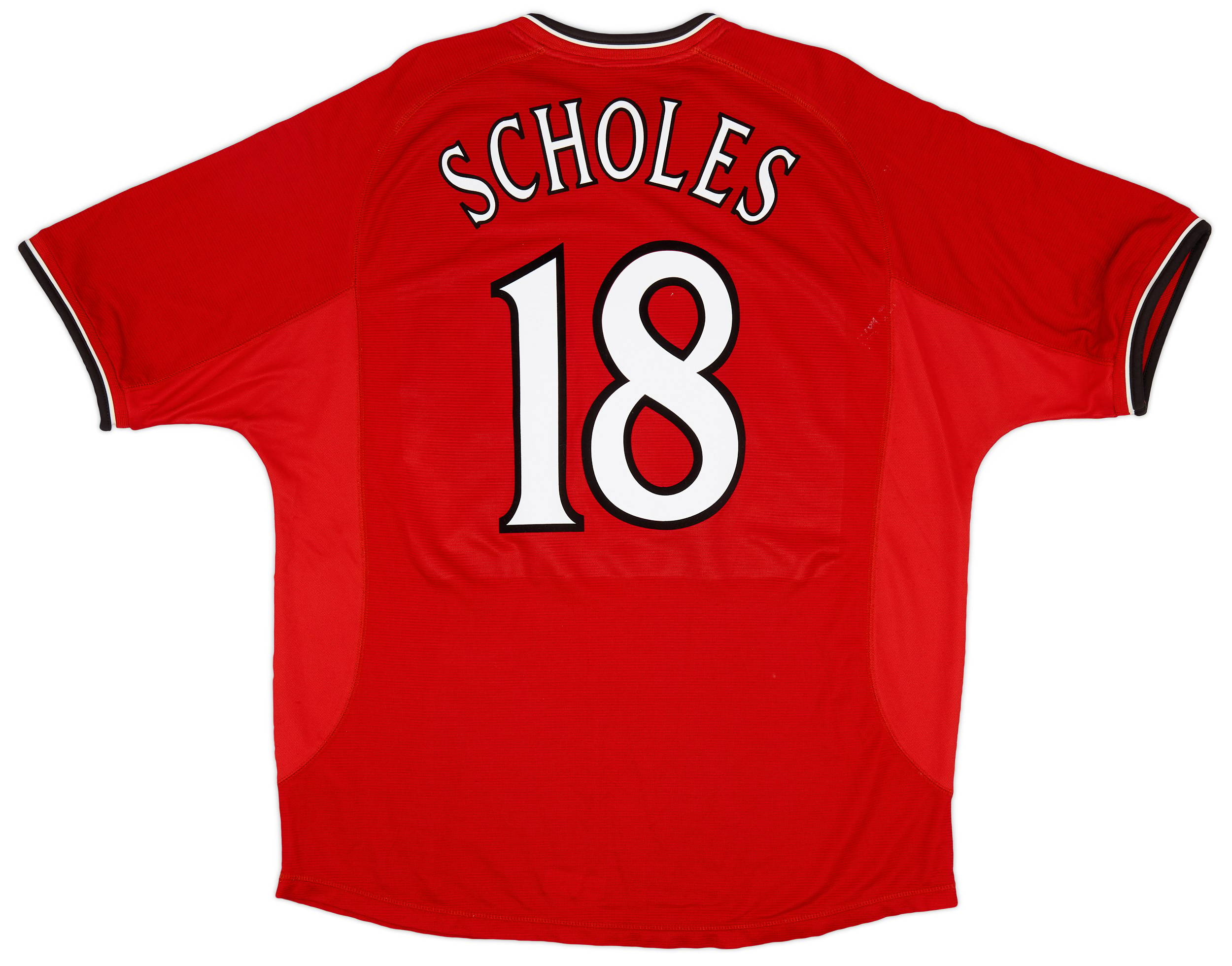 2000-02 Manchester United Home Shirt Scholes #18 - 5/10 - (XXL)
