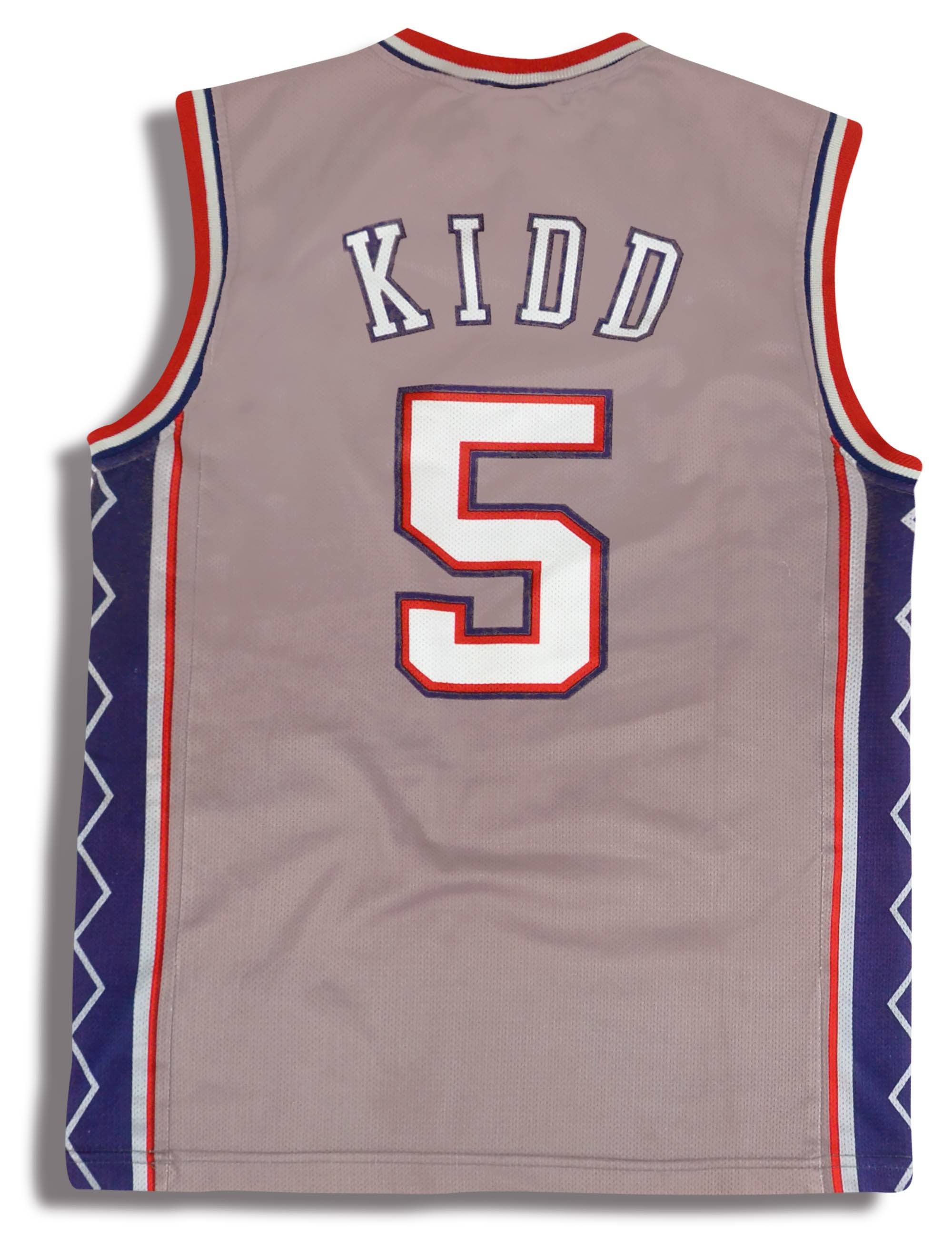 2001-05 New Jersey Nets Kidd #5 Champion Jersey (Alternate) XS