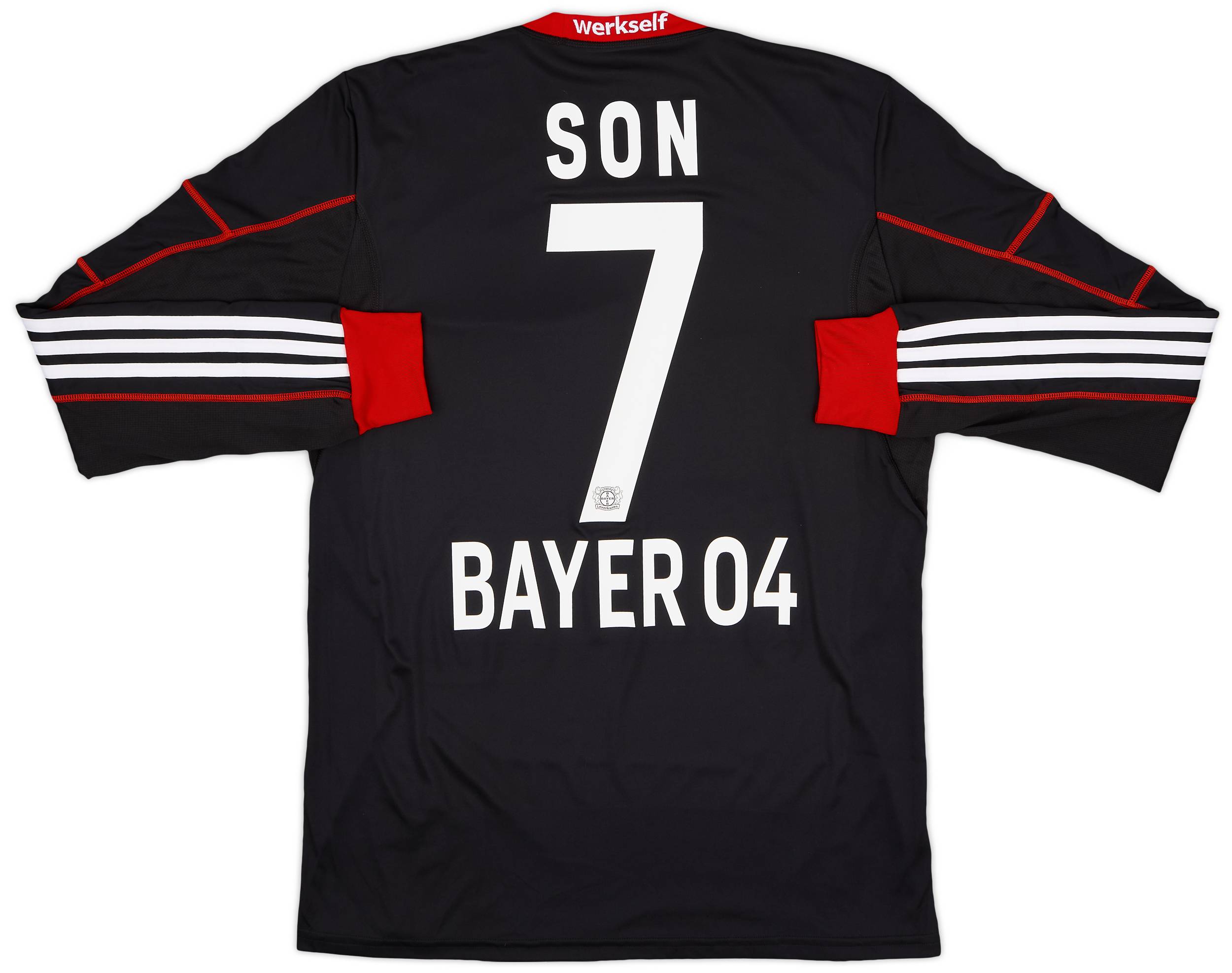 2014-15 Bayer Leverkusen Away L/S Shirt Son #7 - 7/10 - (L)