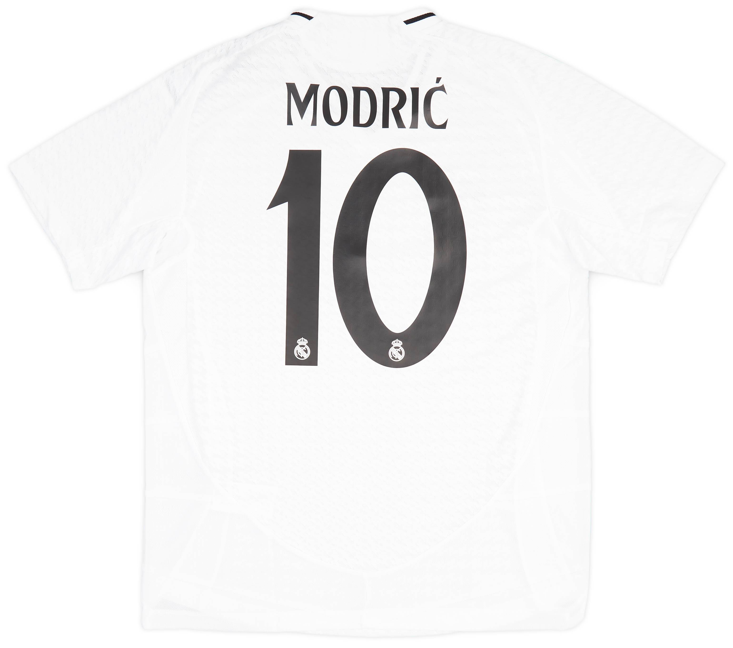 2024-25 Real Madrid Authentic Home Shirt Modric #10