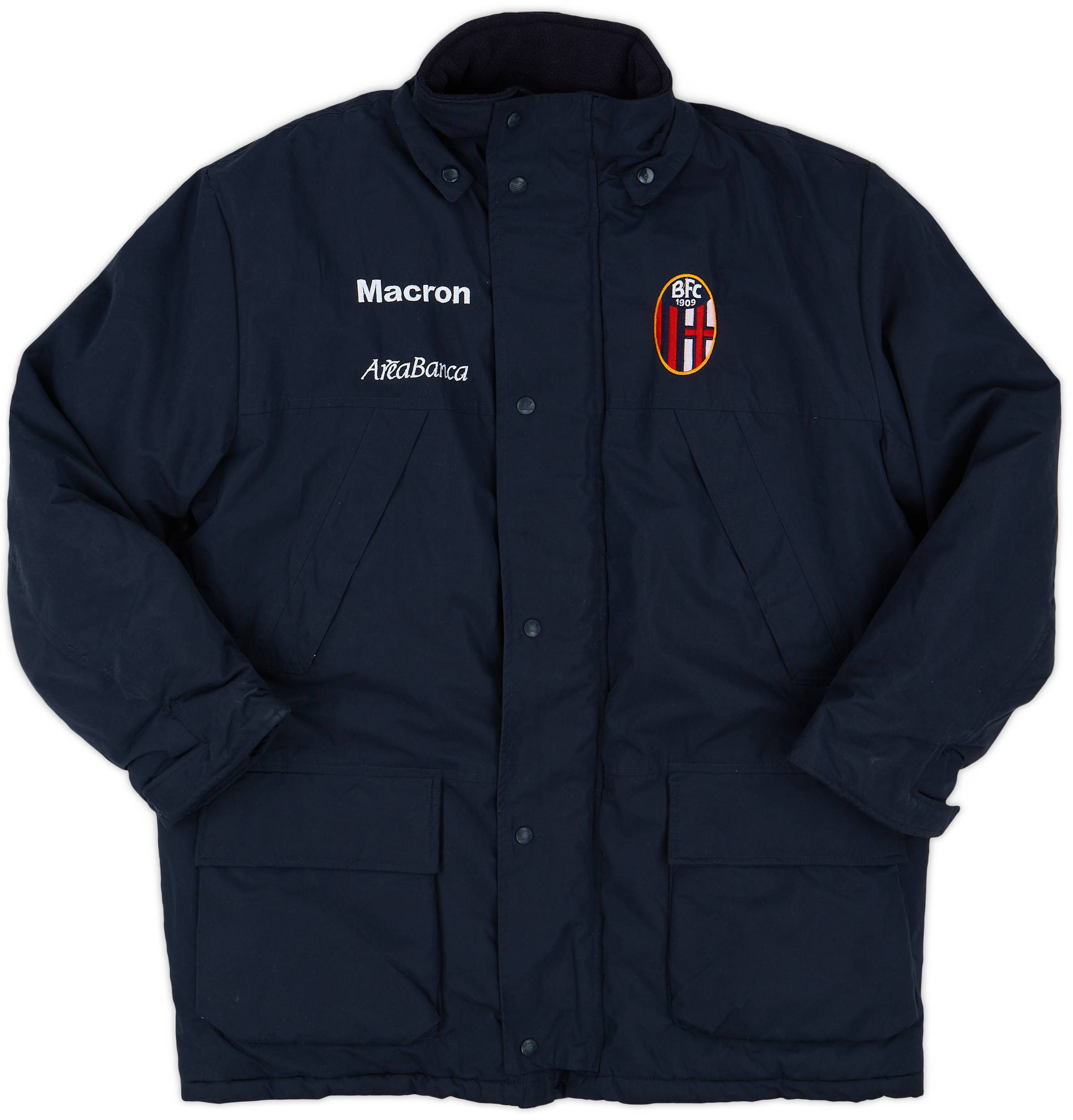 2001-02 Bologna Macron Padded Bench Coat 8/10 (L)