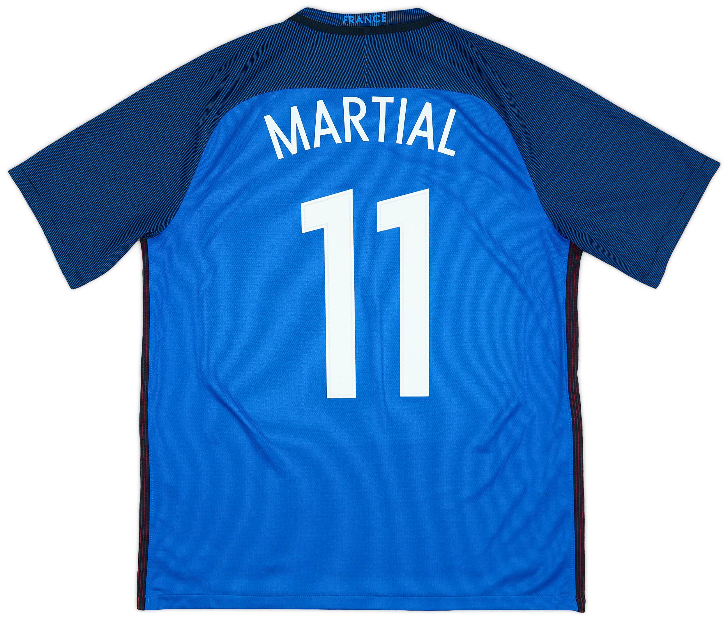 2016-17 France Home Shirt Martial #11 - 6/10 - (L)