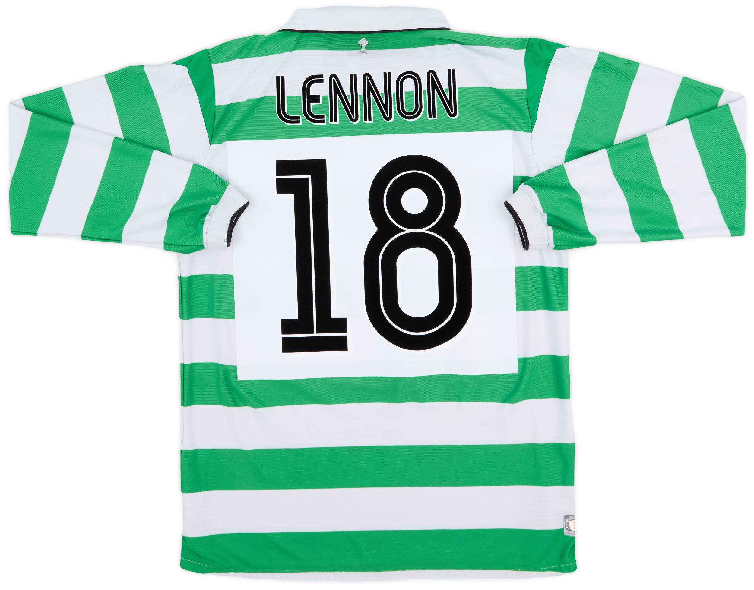 2004-05 Celtic Home L/S Shirt Lennon #18 - 7/10 - (L)