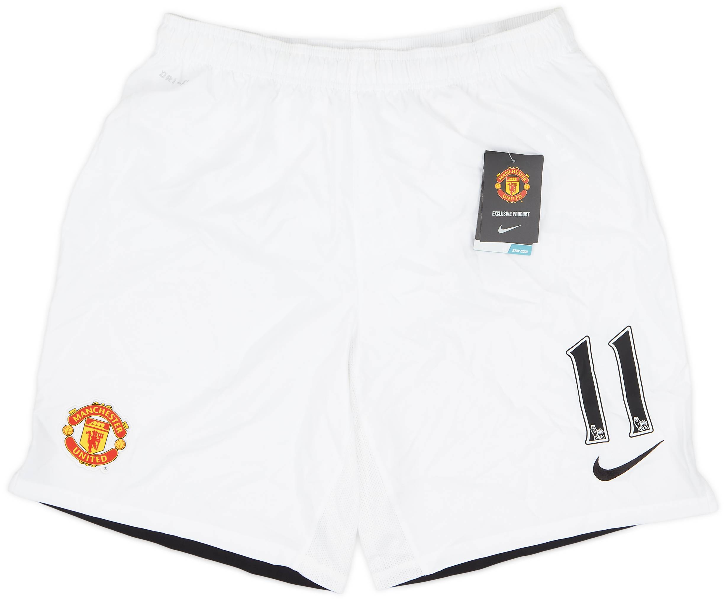 2013-14 Manchester United Player Issue Home Shorts #11 (Giggs) (XL)