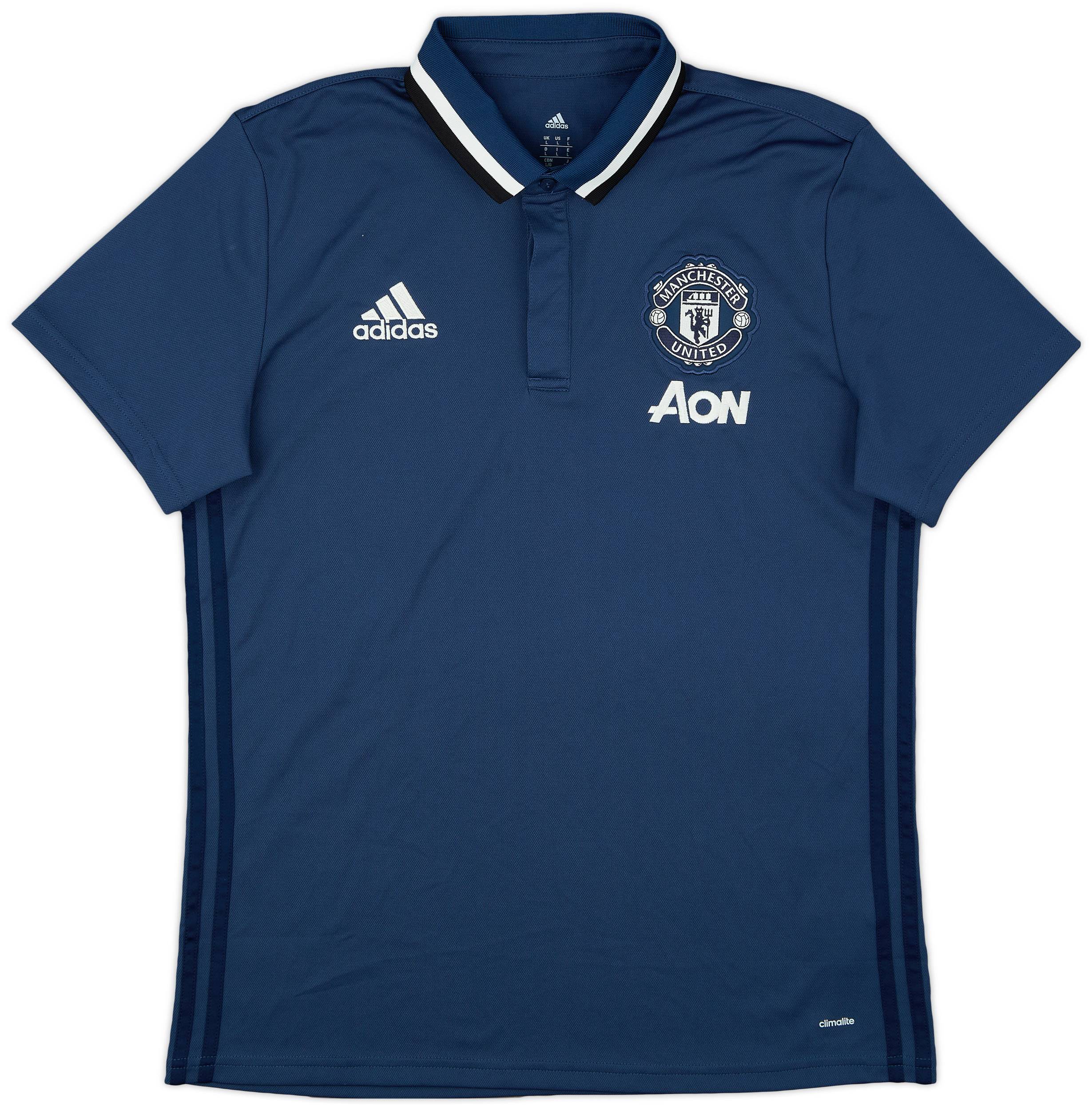 2016-17 Manchester United adidas Polo Shirt - 9/10 - (L)