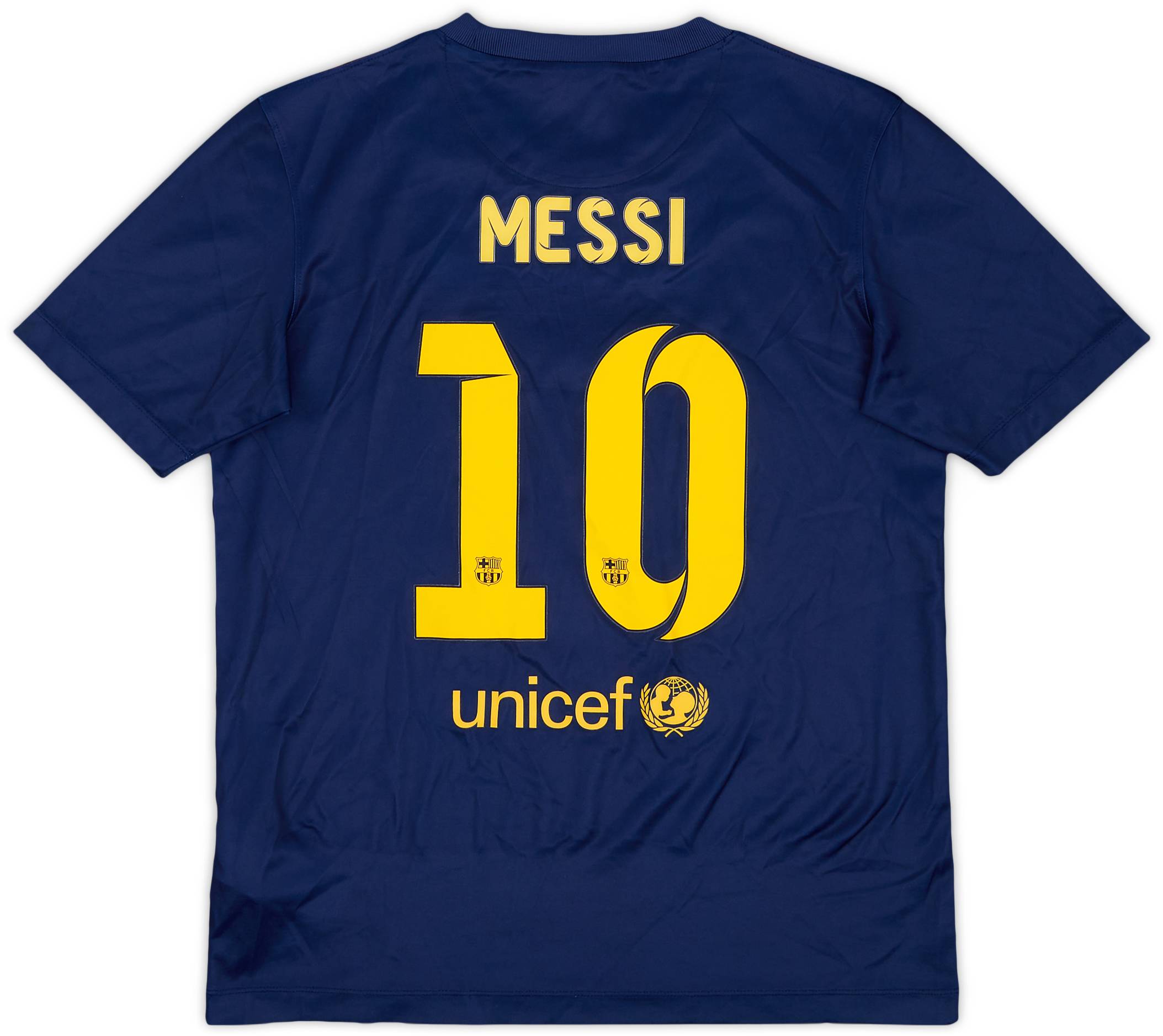 2014-15 Barcelona Basic Home Shirt Messi #10 - 9/10 - (L.Boys)