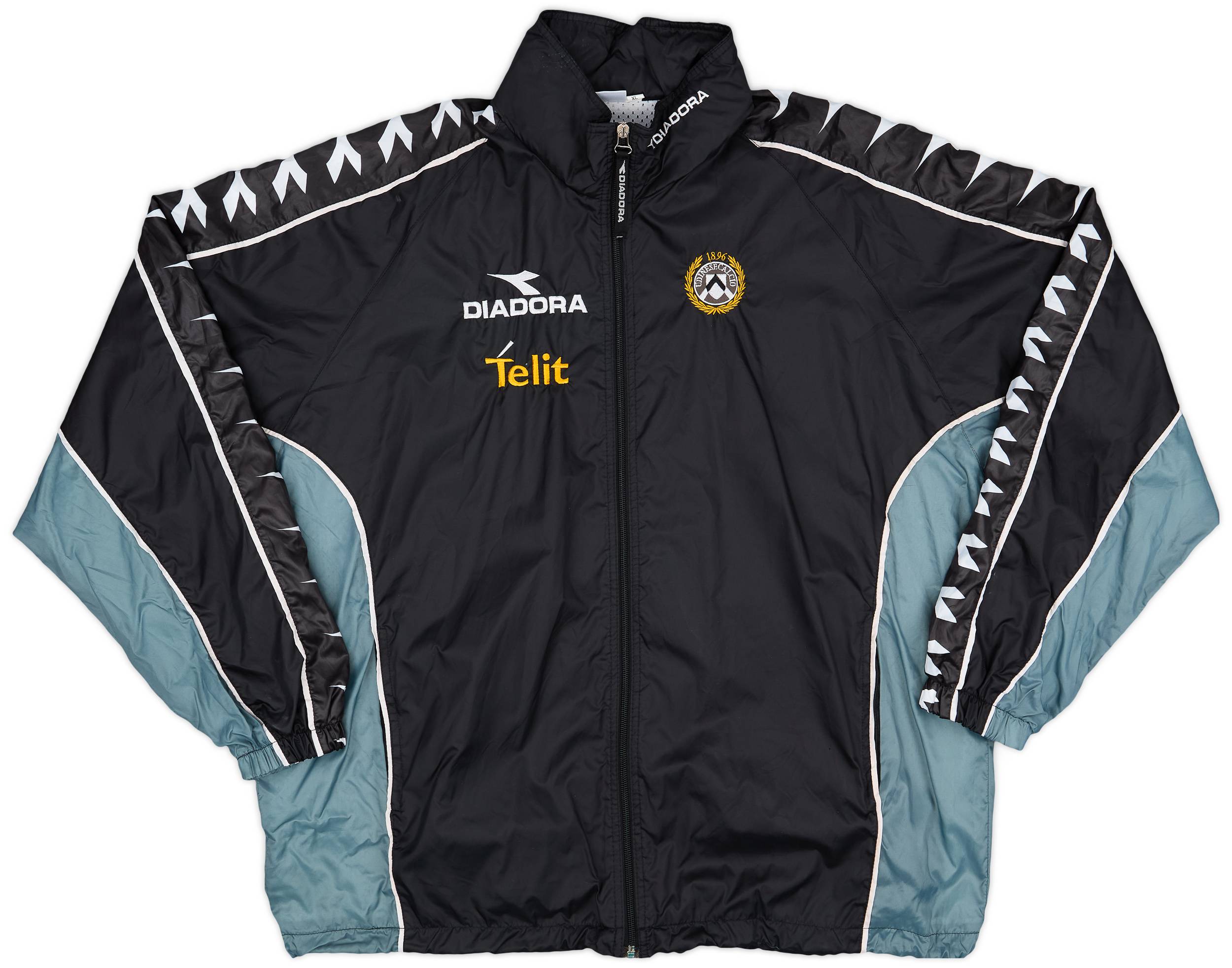 1999-00 Udinese Player Issue Diadora Hooded Rain Jacket - 7/10 - (XL)