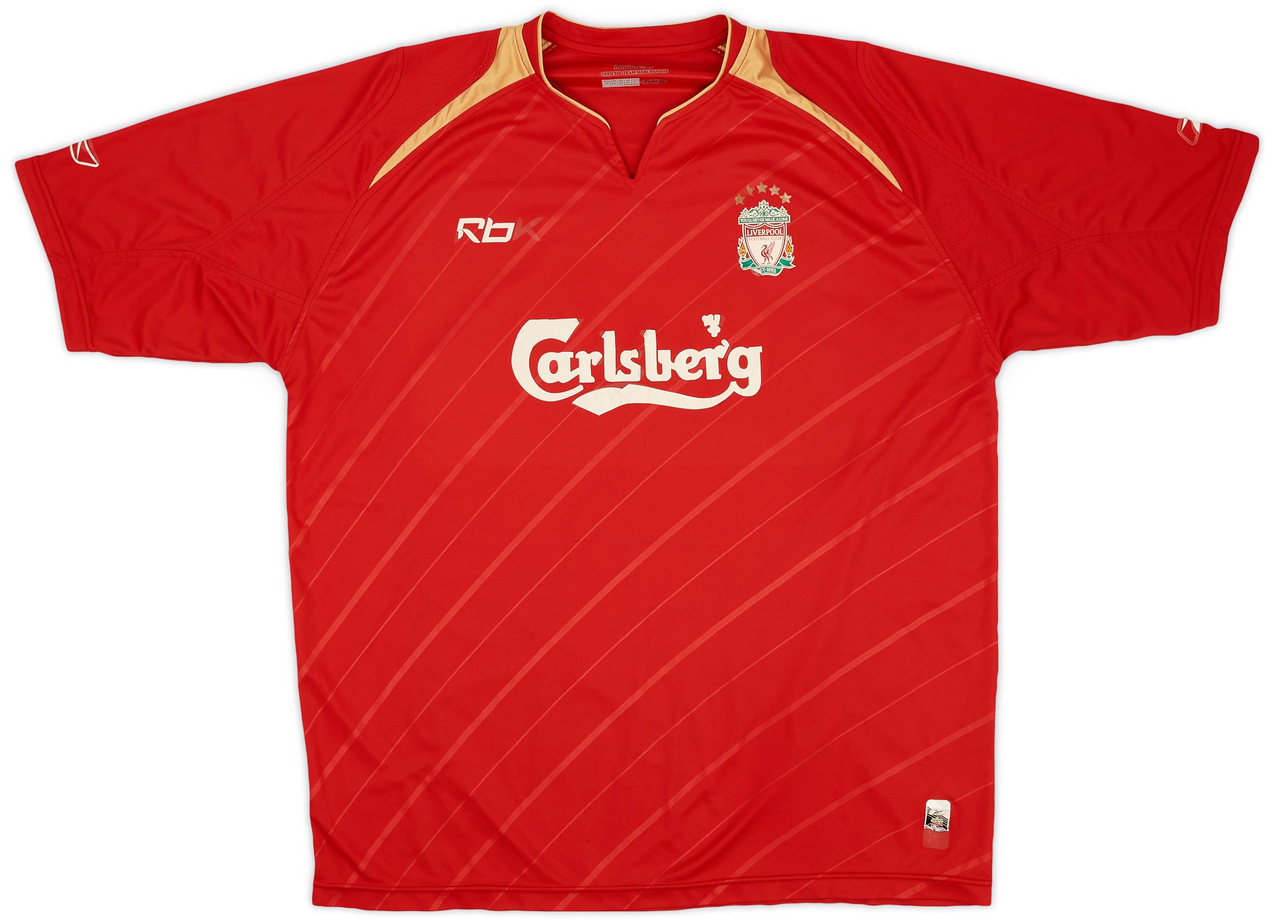 2005-06 Liverpool CL Home Shirt - 4/10 - (XL)