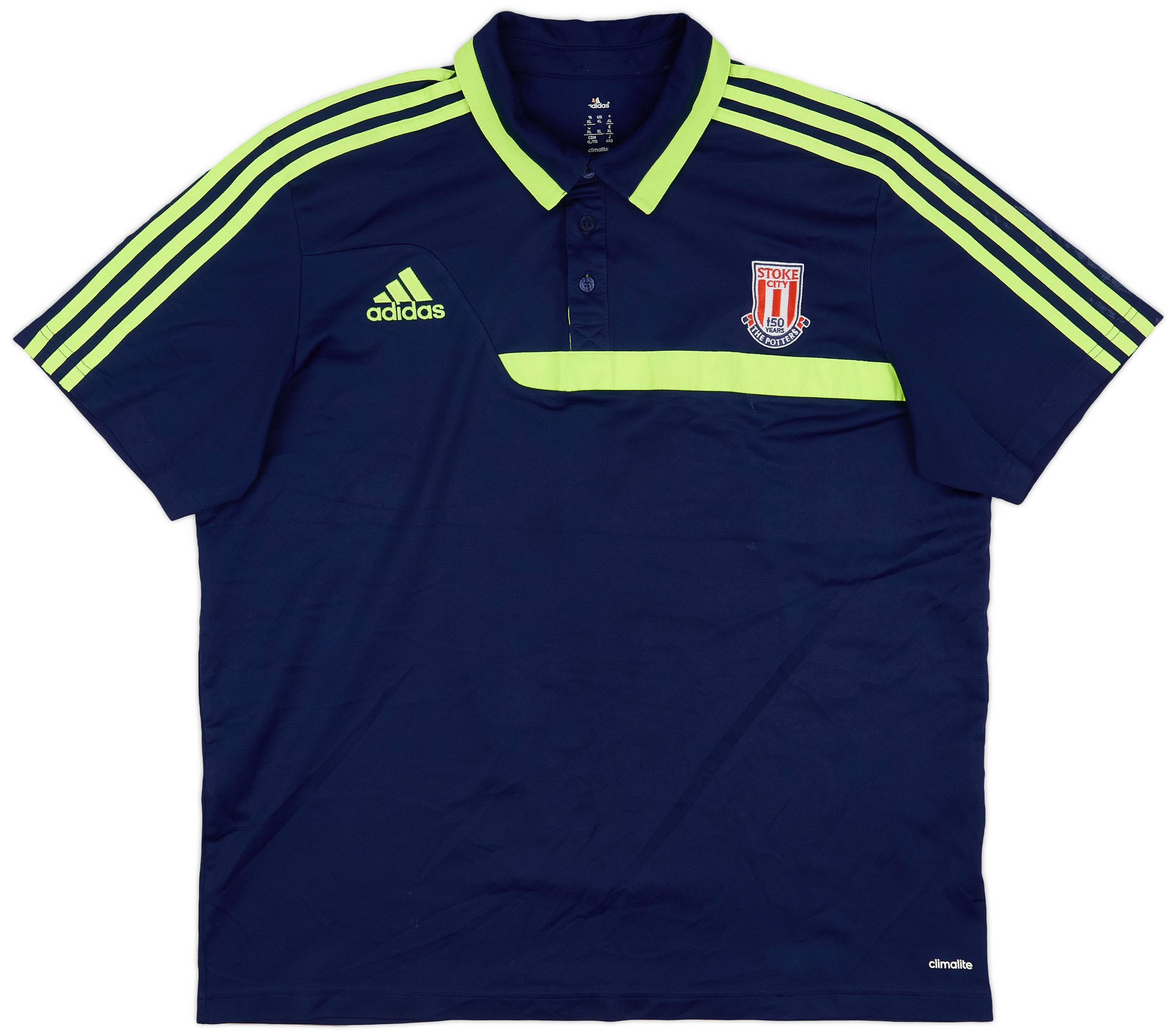 2013-14 Stoke City adidas Polo Shirt - 8/10 - (XL)