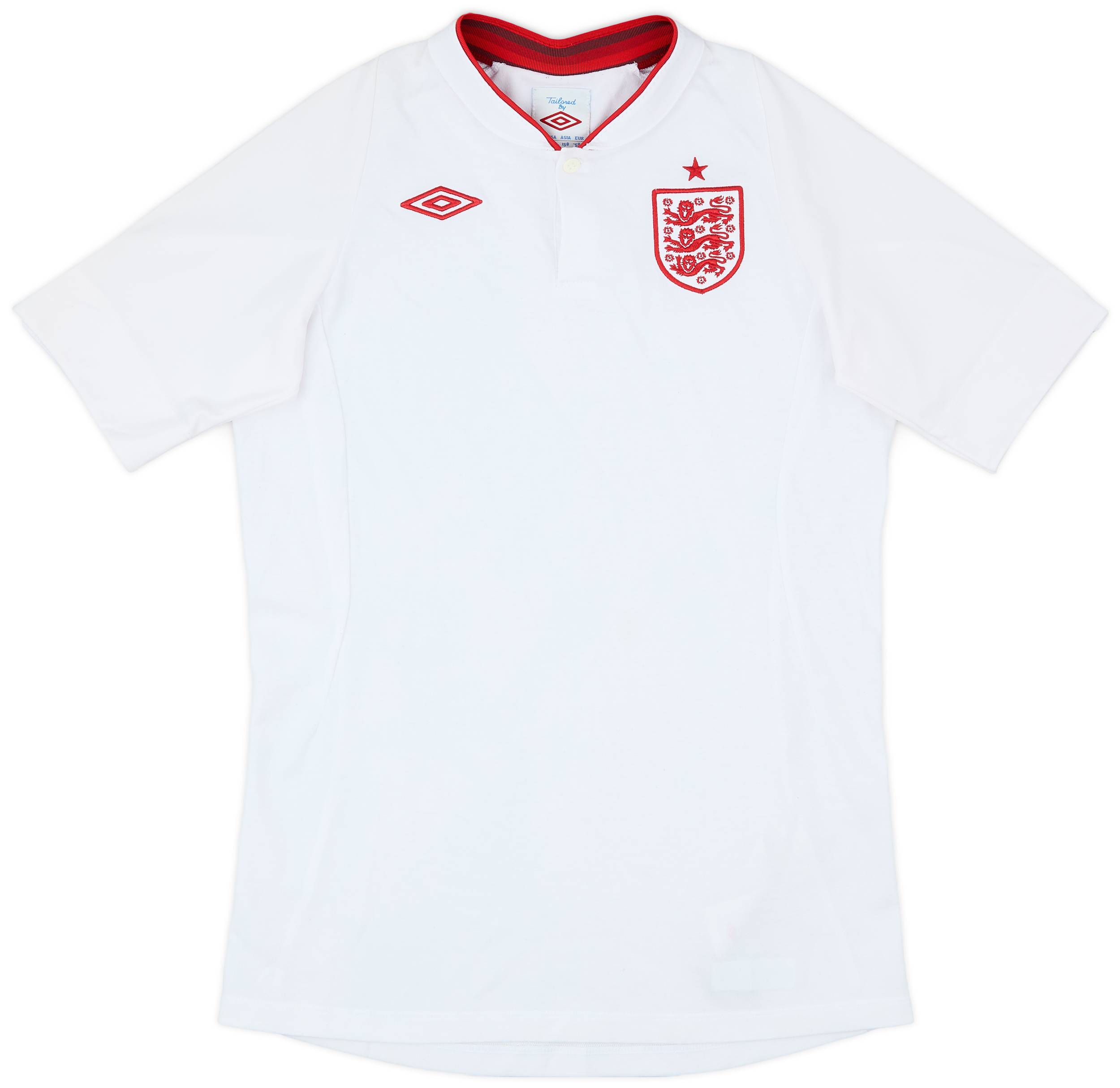 2012-13 England Home Shirt - 9/10 - (XL.Boys)