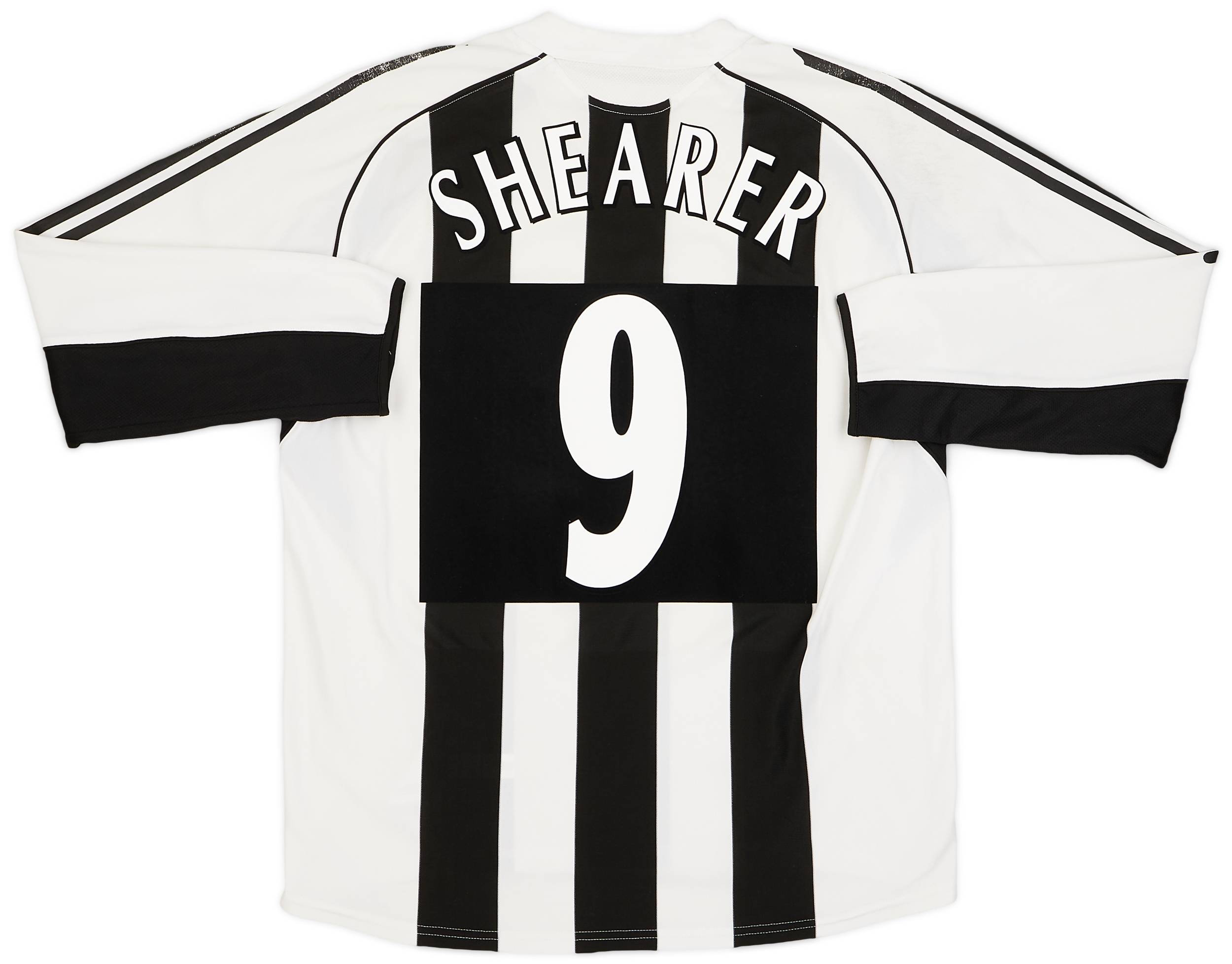 2005-07 Newcastle Home L/S Shirt Shearer #9 - 7/10 - (L)
