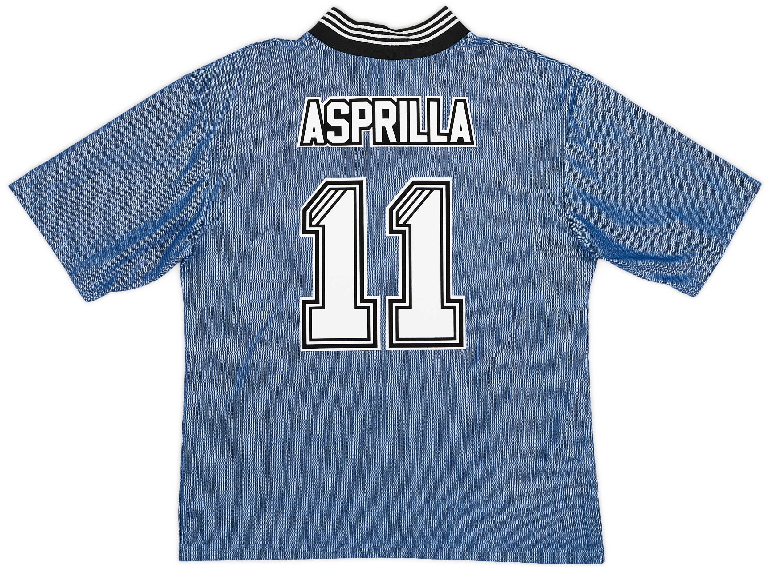 1996-97 Newcastle Away Shirt Asprilla #11 - 9/10 - (XL)