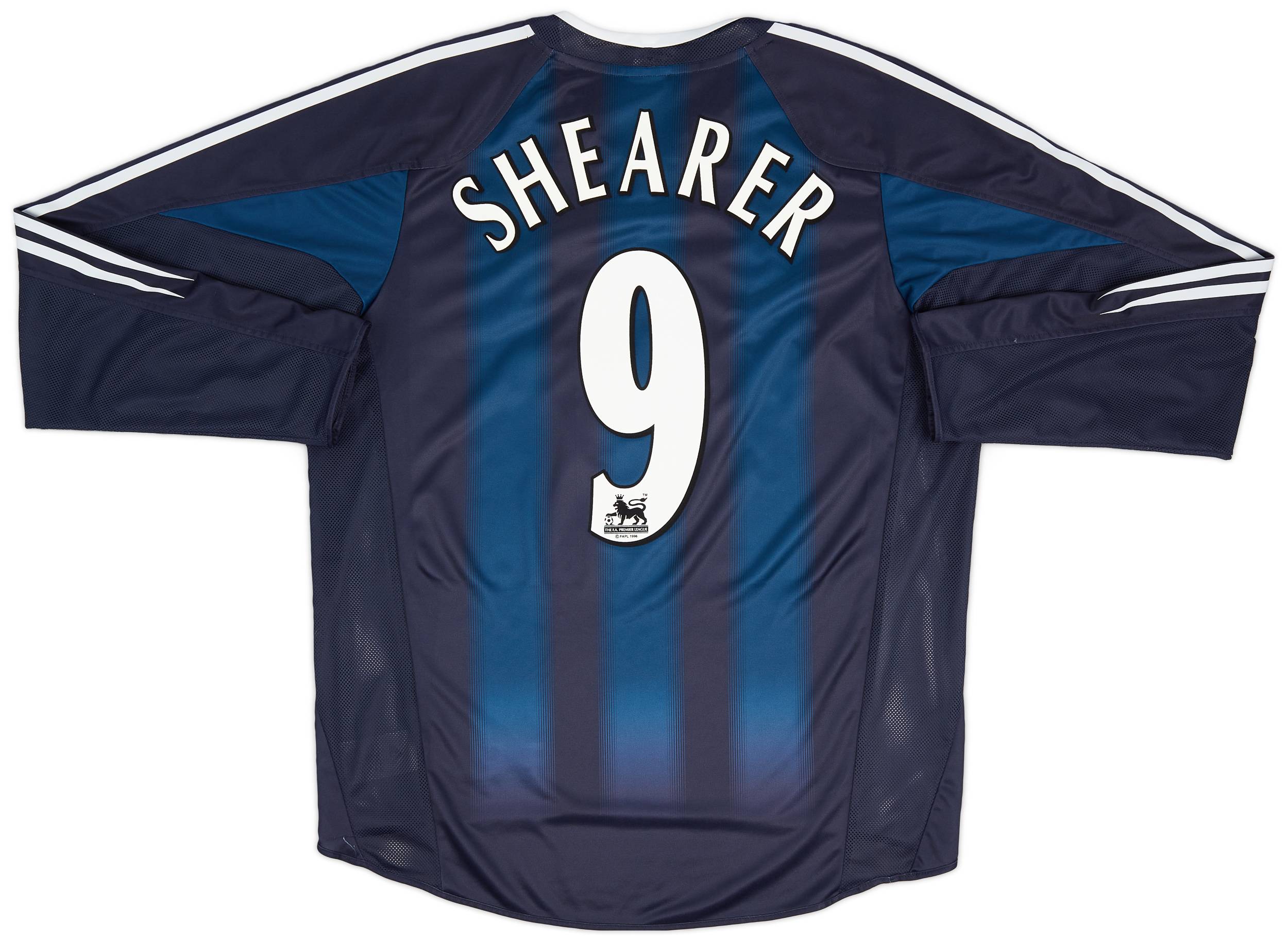 Newcastle United SHEARER 9番シャツ 9 SHEARER NEWCASTLE UNITED FC 1995-97 HOME SHIRT ADIDAS