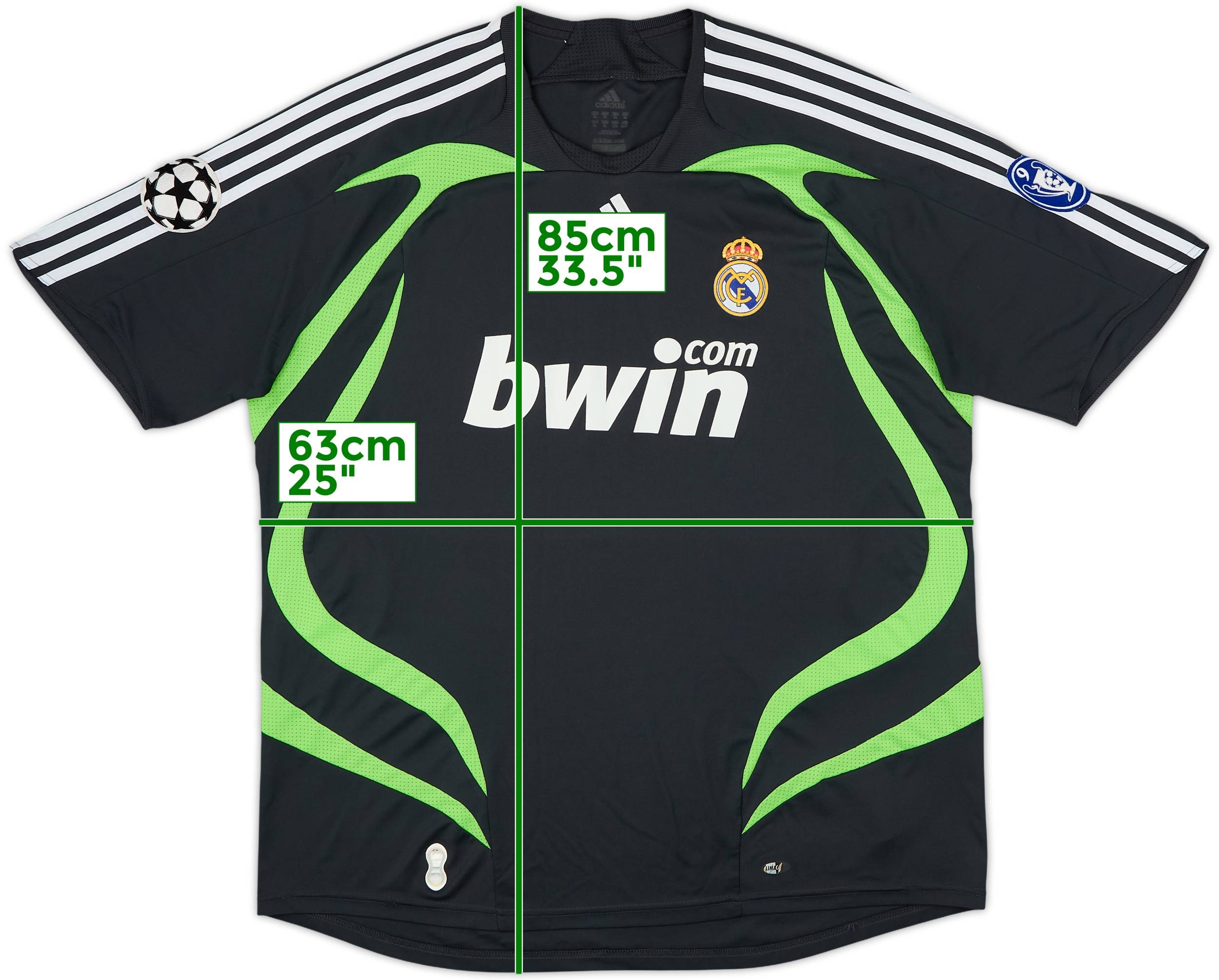 2007-08 Real Madrid CL Third Shirt - 6/10 - (XL)