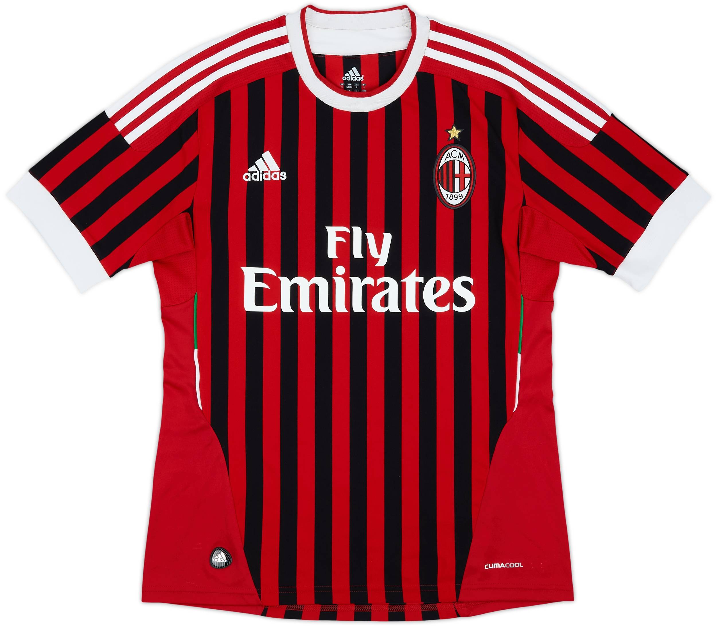 2011-12 AC Milan Home Shirt Ibrahimovic #11 - 6/10 - (S)