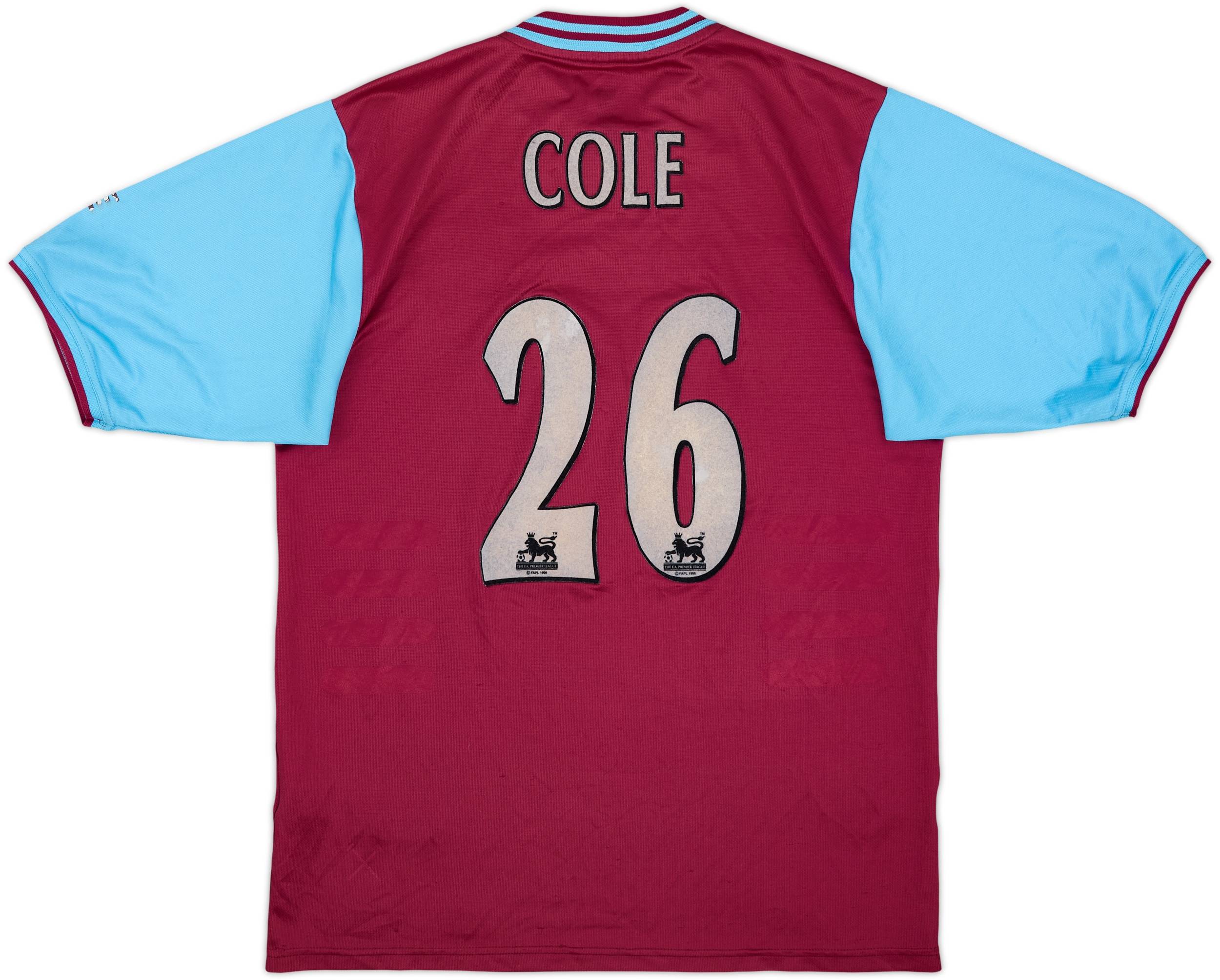 WestHam United 01-03 FILA ユニフォーム COLE 26 2001-03 West Ham Home Shirt Cole #26 - 7/10 - (M)