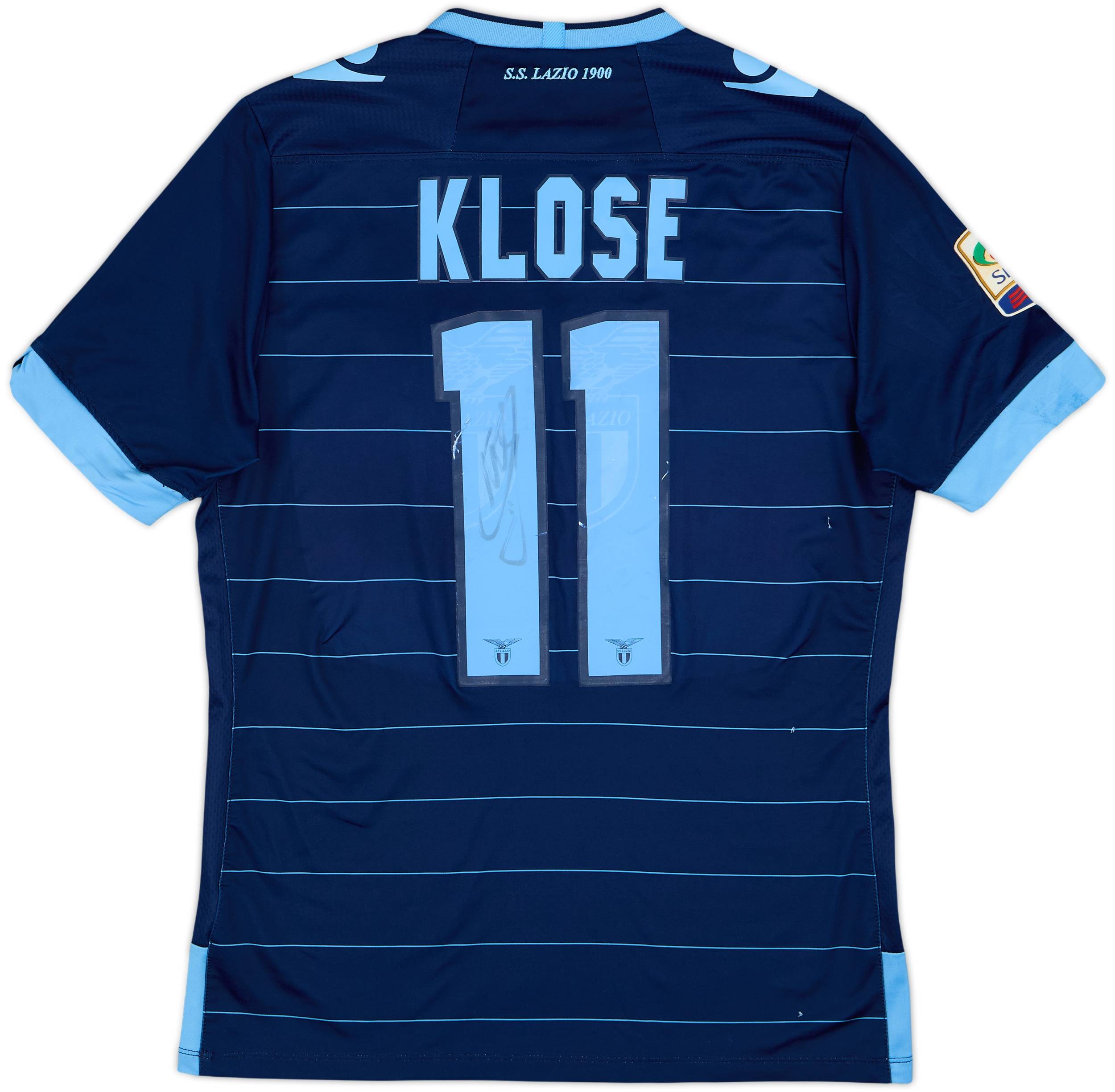 2013-14 Lazio Signed Third Shirt Klose #11 - 5/10 - (L)