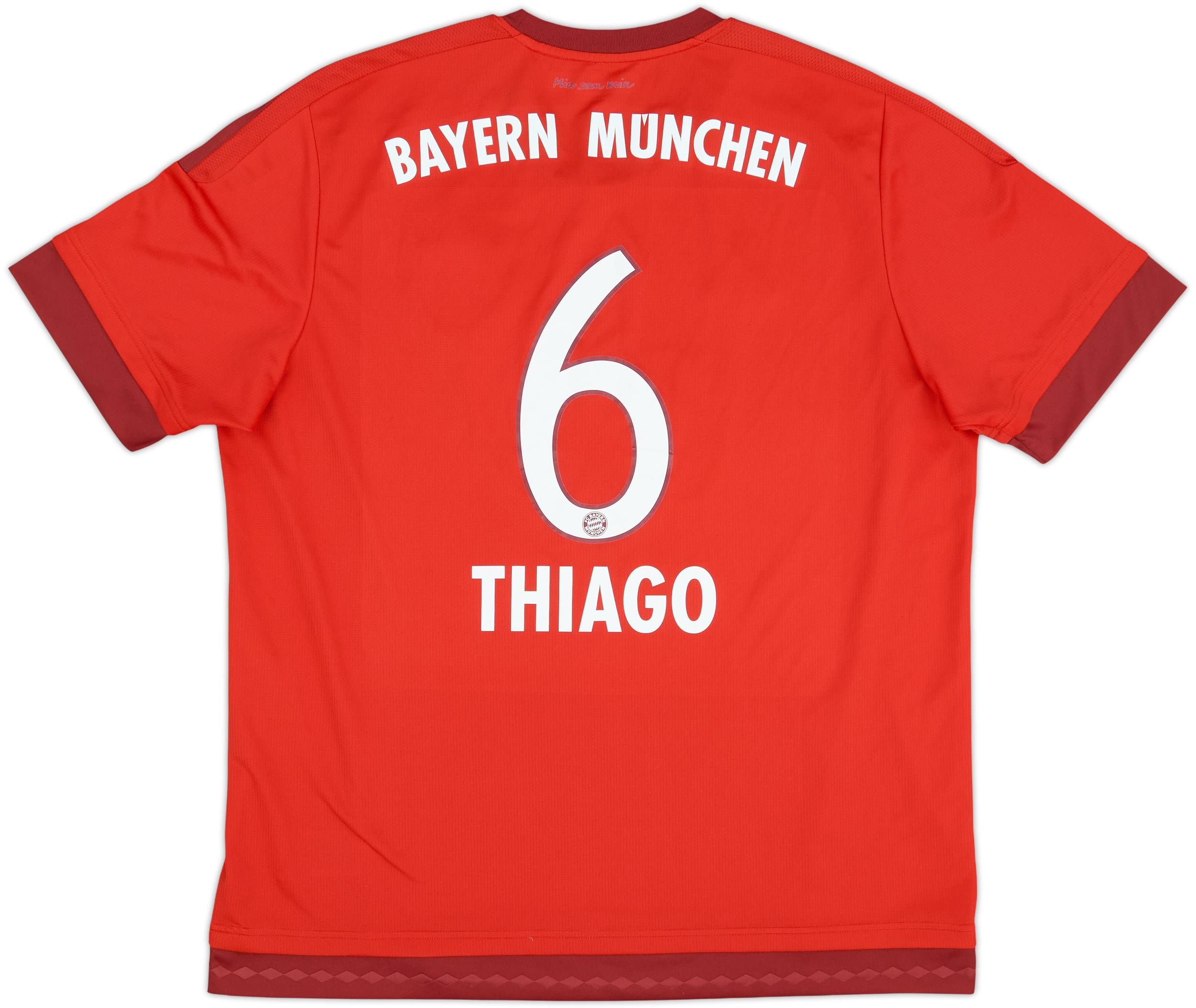 2015-16 Bayern Munich Home Shirt Thiago #6 - 9/10 - (XL)
