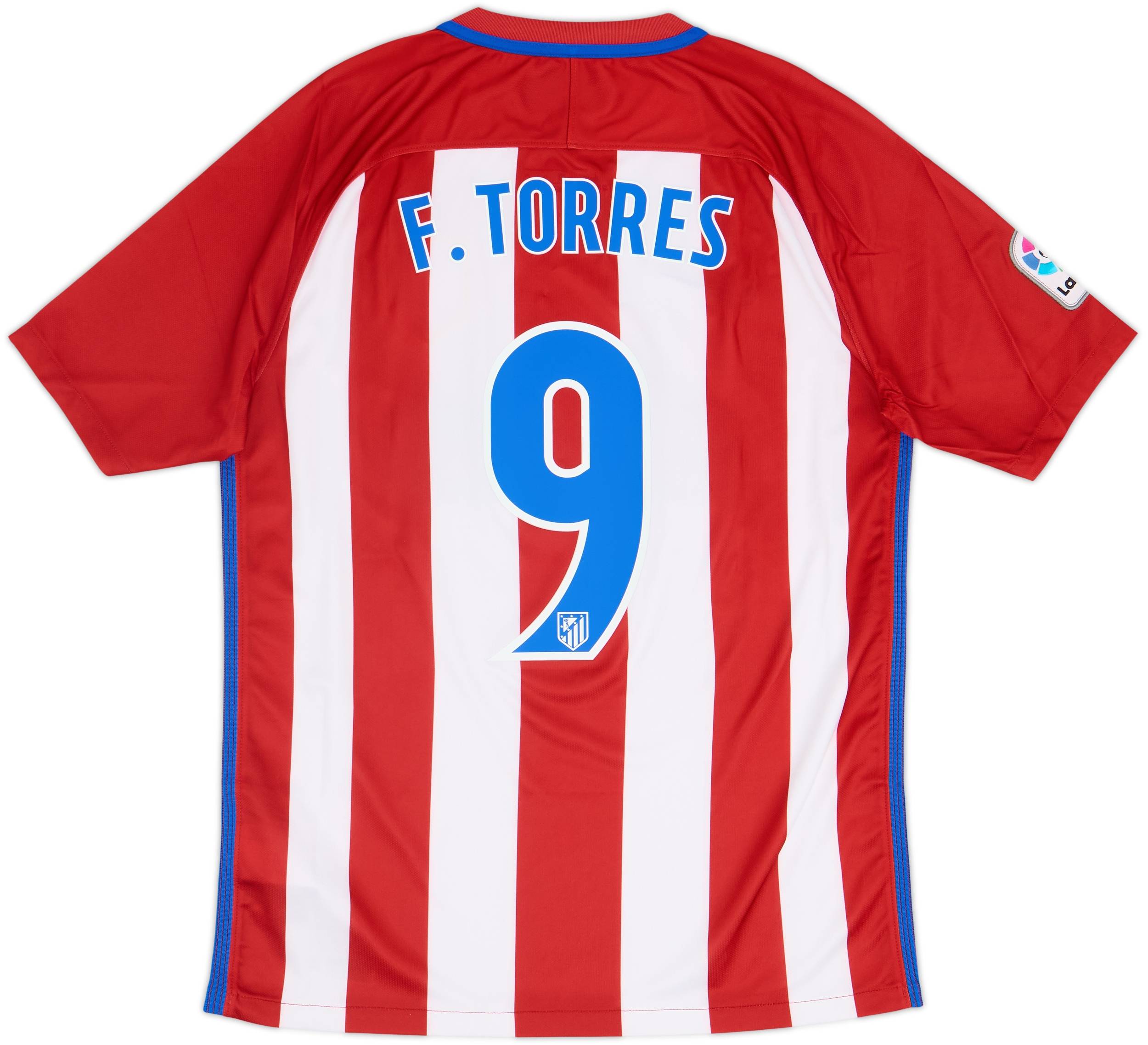 2016-17 Atletico Madrid Home Shirt Torres #9 - 6/10 - (M)