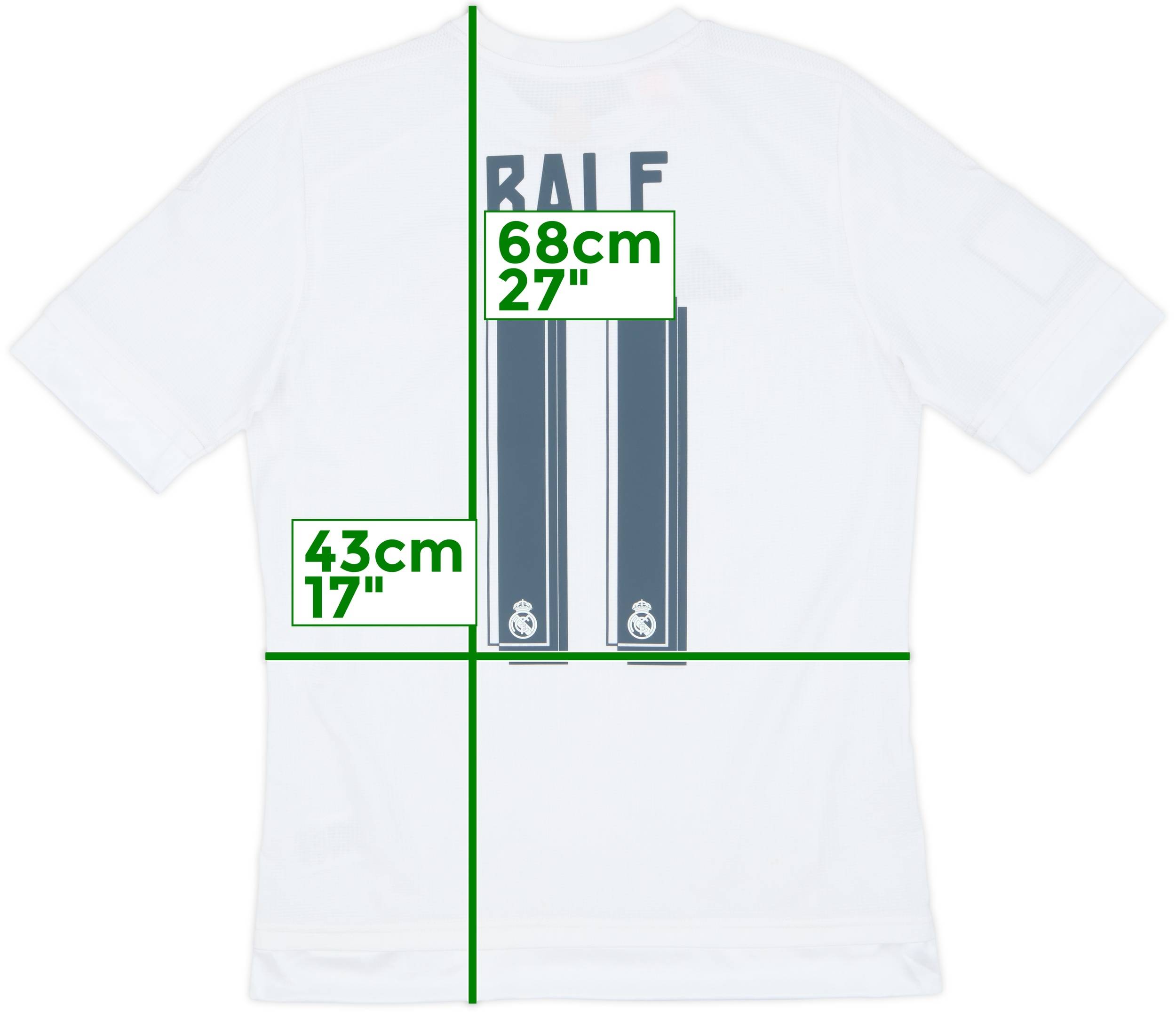 2015-16 Real Madrid Home Shirt Bale #11 - 6/10 - (XL.Boys)