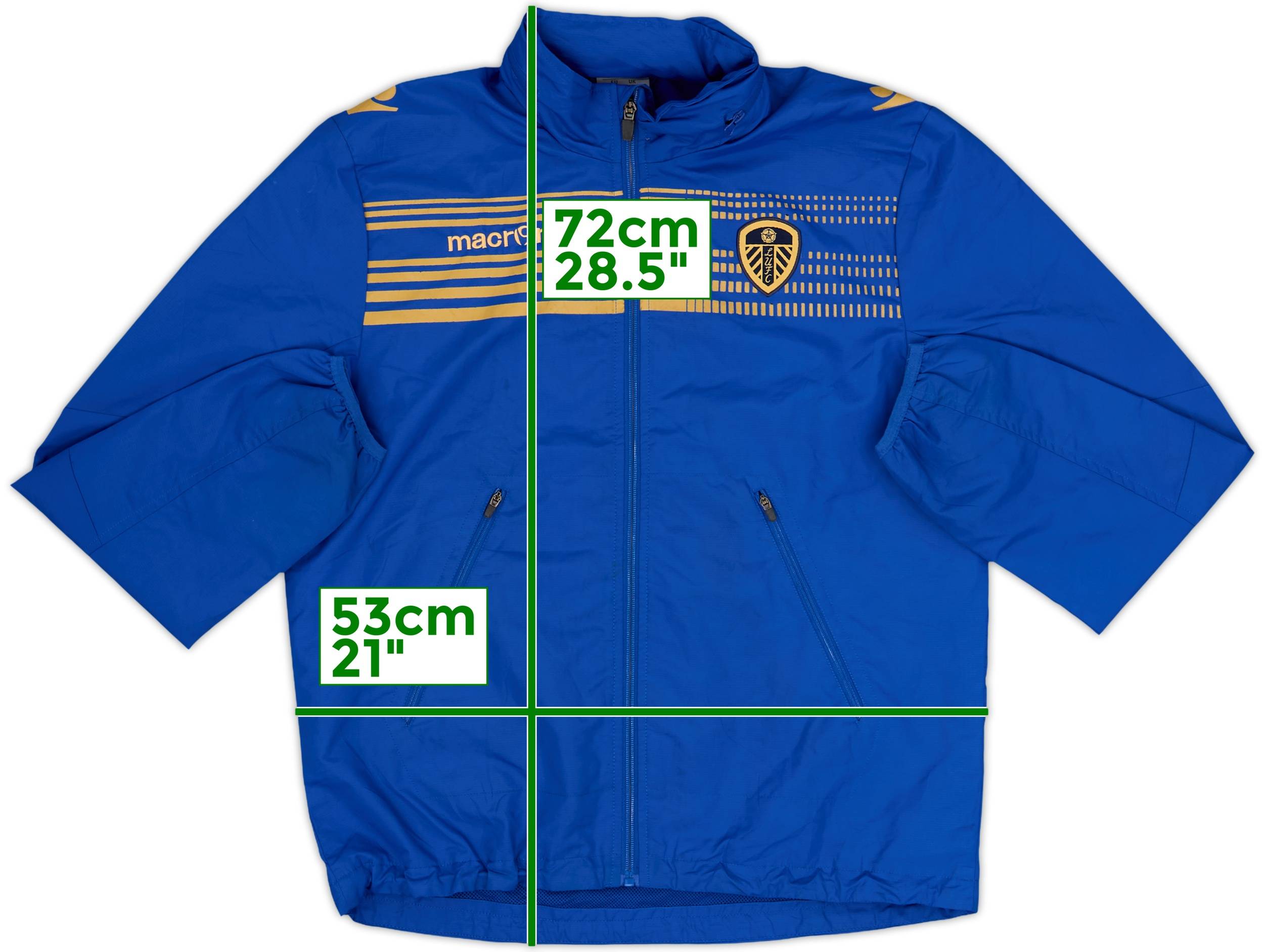 【着画あり】Leeds United macron ナイロンジャケット リーズ 2013-14 Leeds United Macron Hooded Rain Jacket - 7/10 - (XL.Boys)