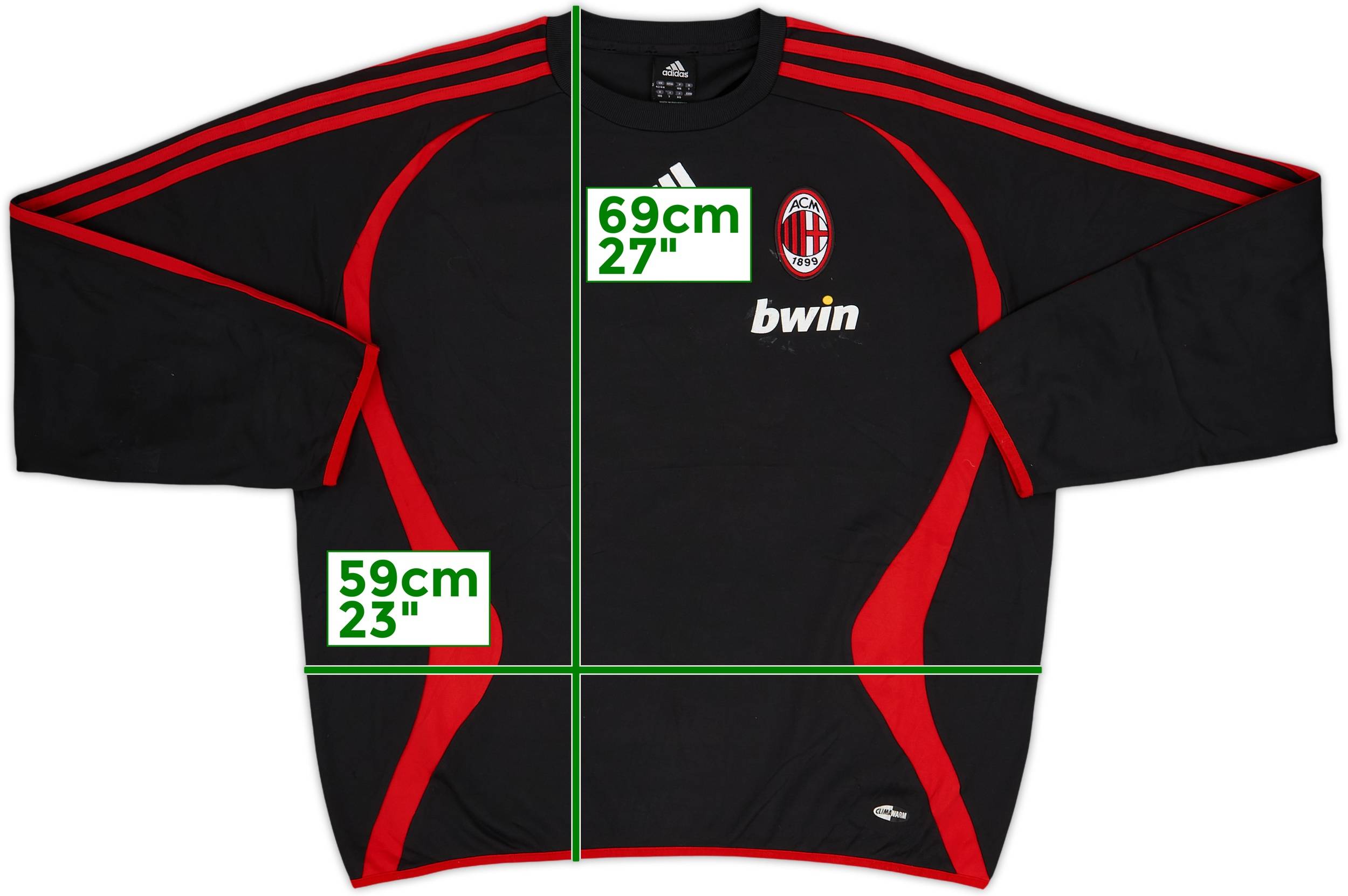 ACミラン adidas Mサイズ スウェット 2008/09 Milan 2008-09 AC Milan