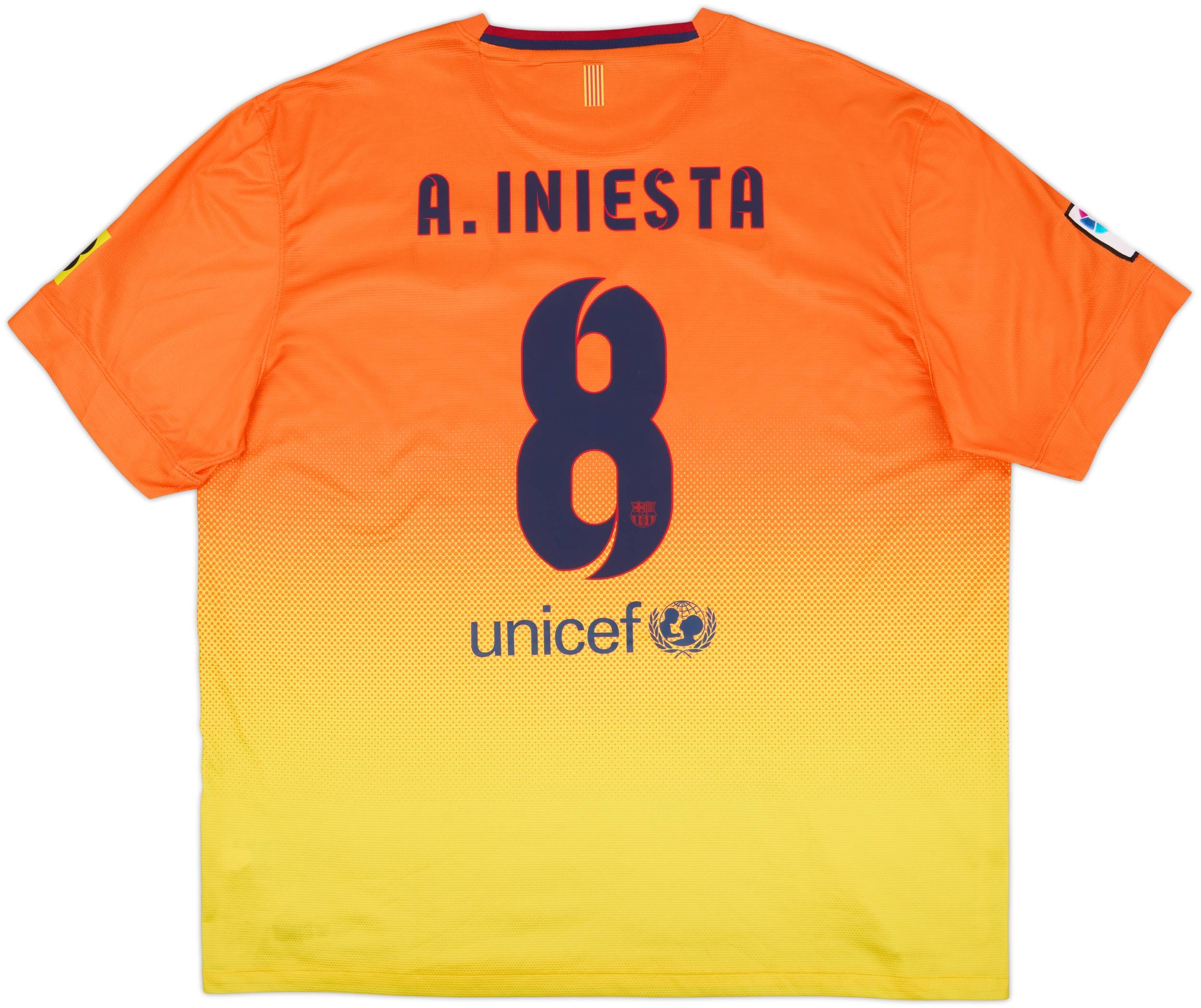 2012-13 Barcelona Away Shirt A.Iniesta #8 - 8/10 - (XXL)