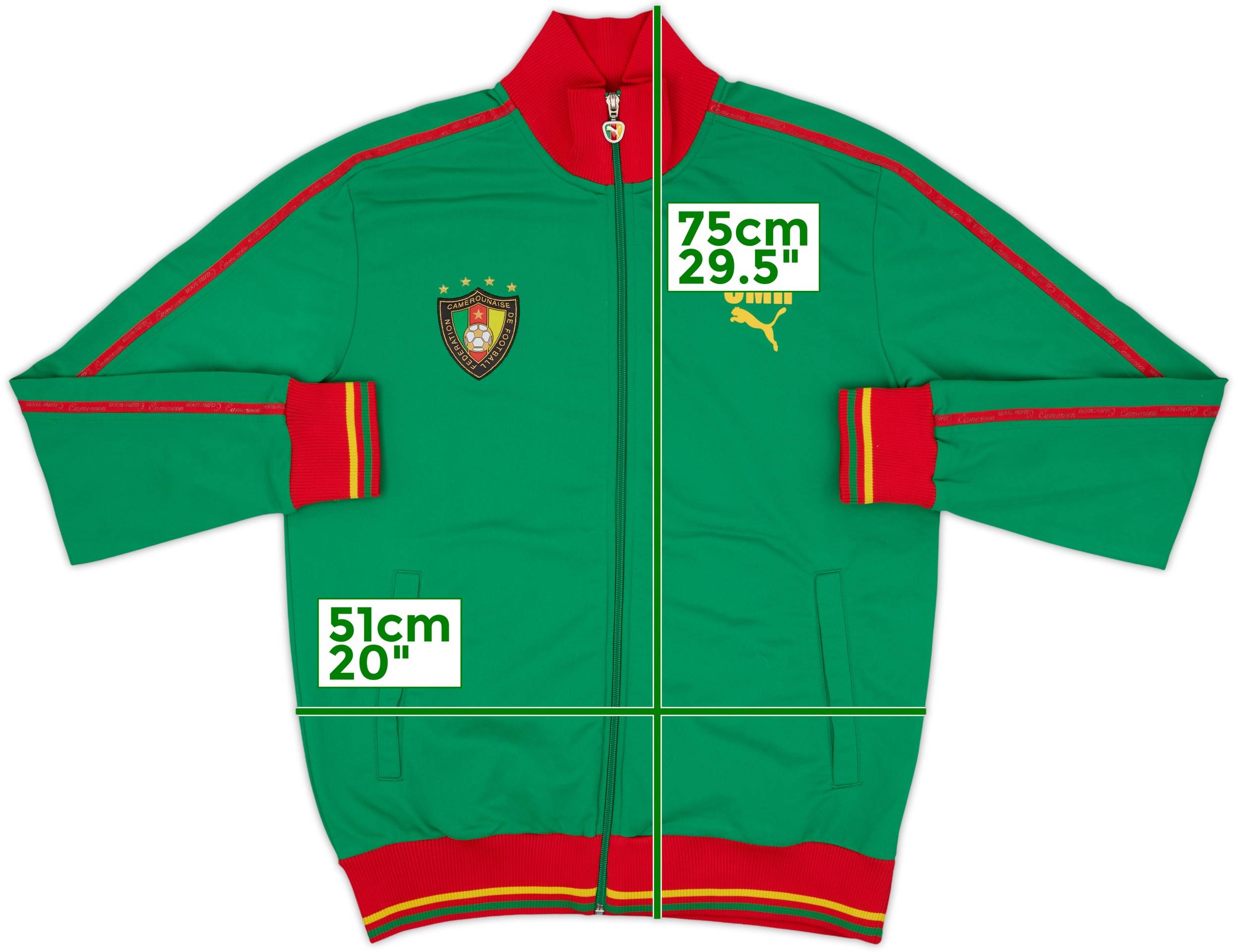 2008-10 Cameroon Puma Track Jacket - 8/10 - (M)