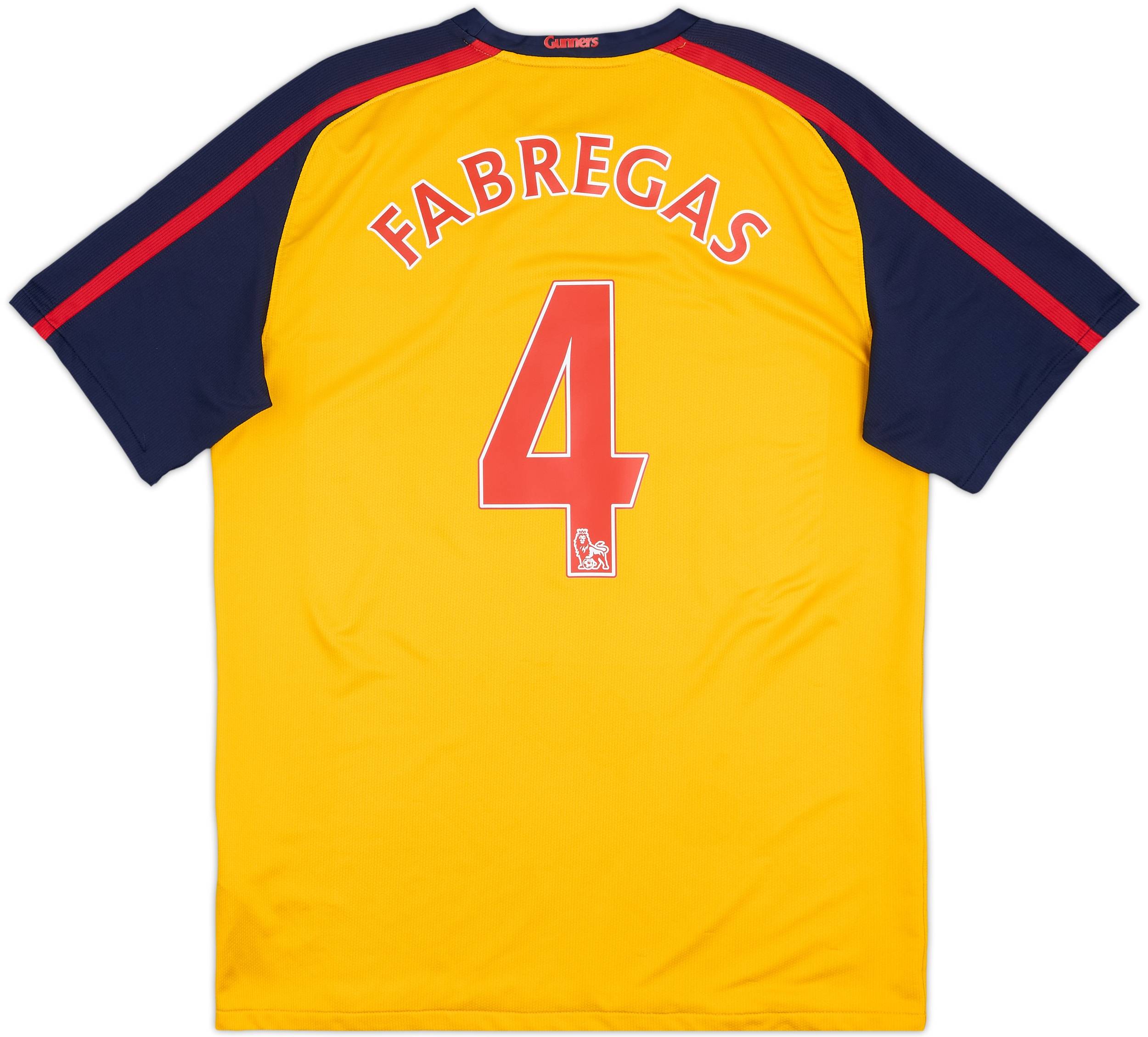 2008-09 Arsenal Away Shirt Fabregas #4 - 6/10 - (L)